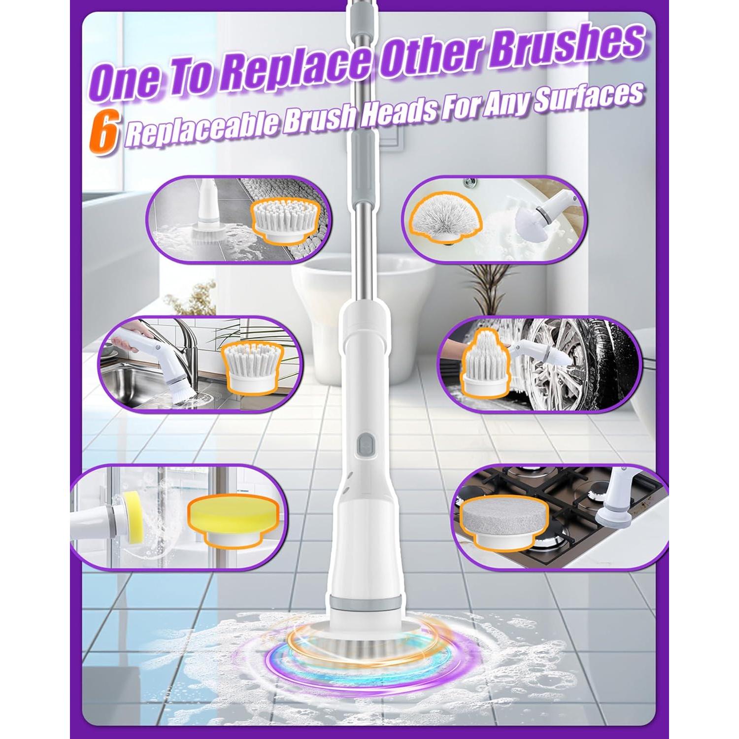 Limpiador Eléctrico de Ducha NBONEBS DS-258 Inalámbrico