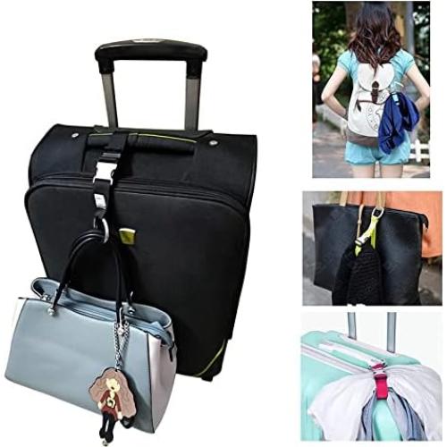 Correas de Equipaje FABULWAY 3 Piezas Ajustables Negro