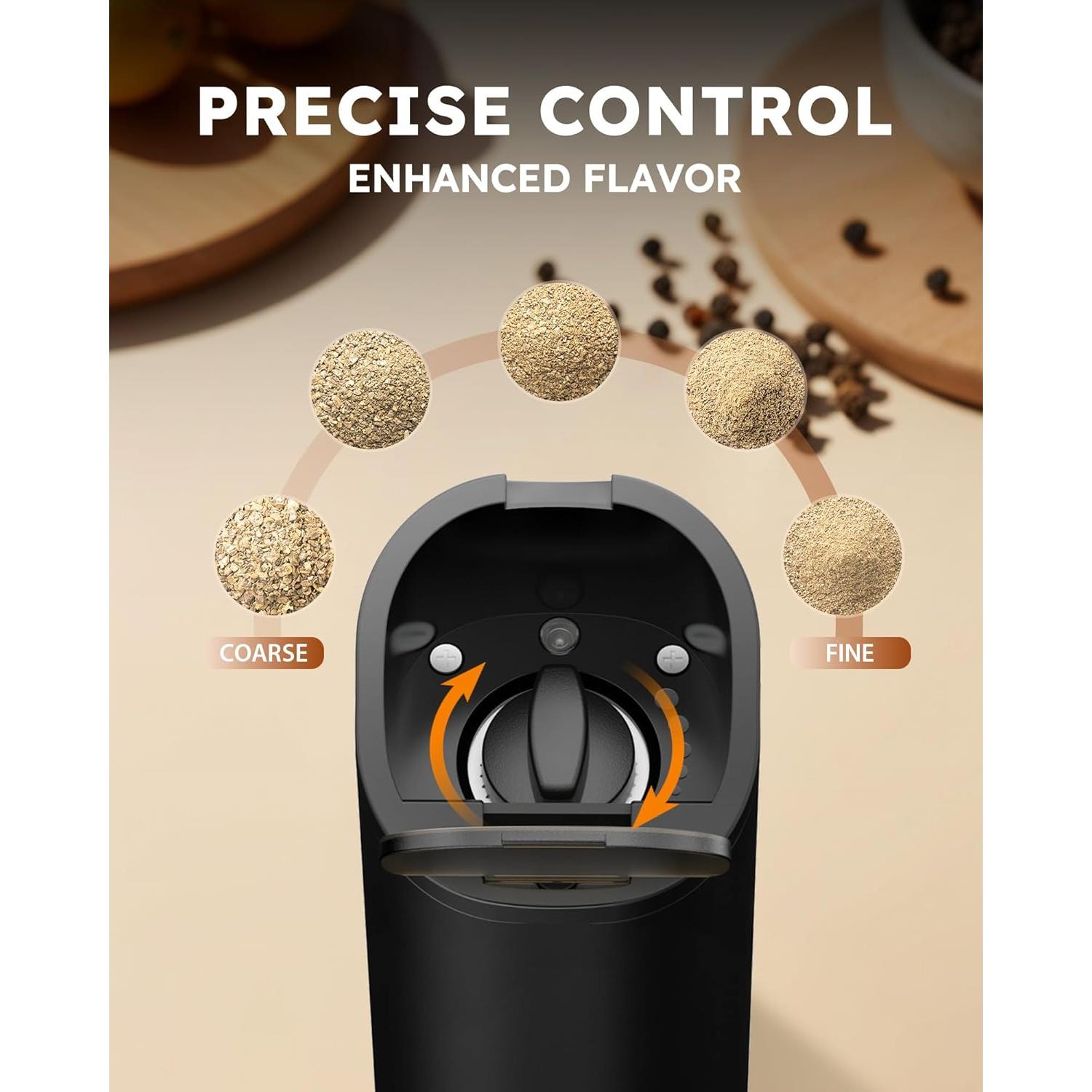 Juego de Molinillos Eléctricos de Sal y Pimienta Sangcon KDL-593E-2B