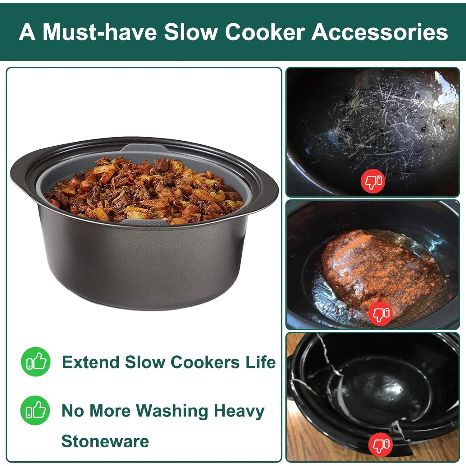 Forros de Silicona Reutilizables ZTHapwa para Olla 6 QT Ovalada