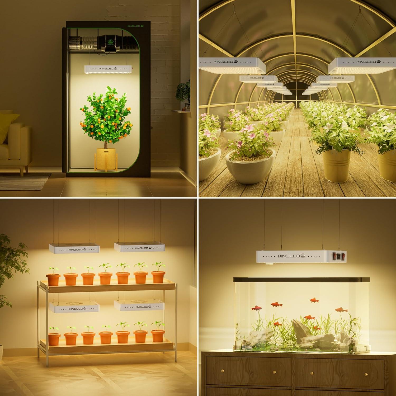 Lámpara de Cultivo LED KingLED KP2000 Espectro Completo 200W