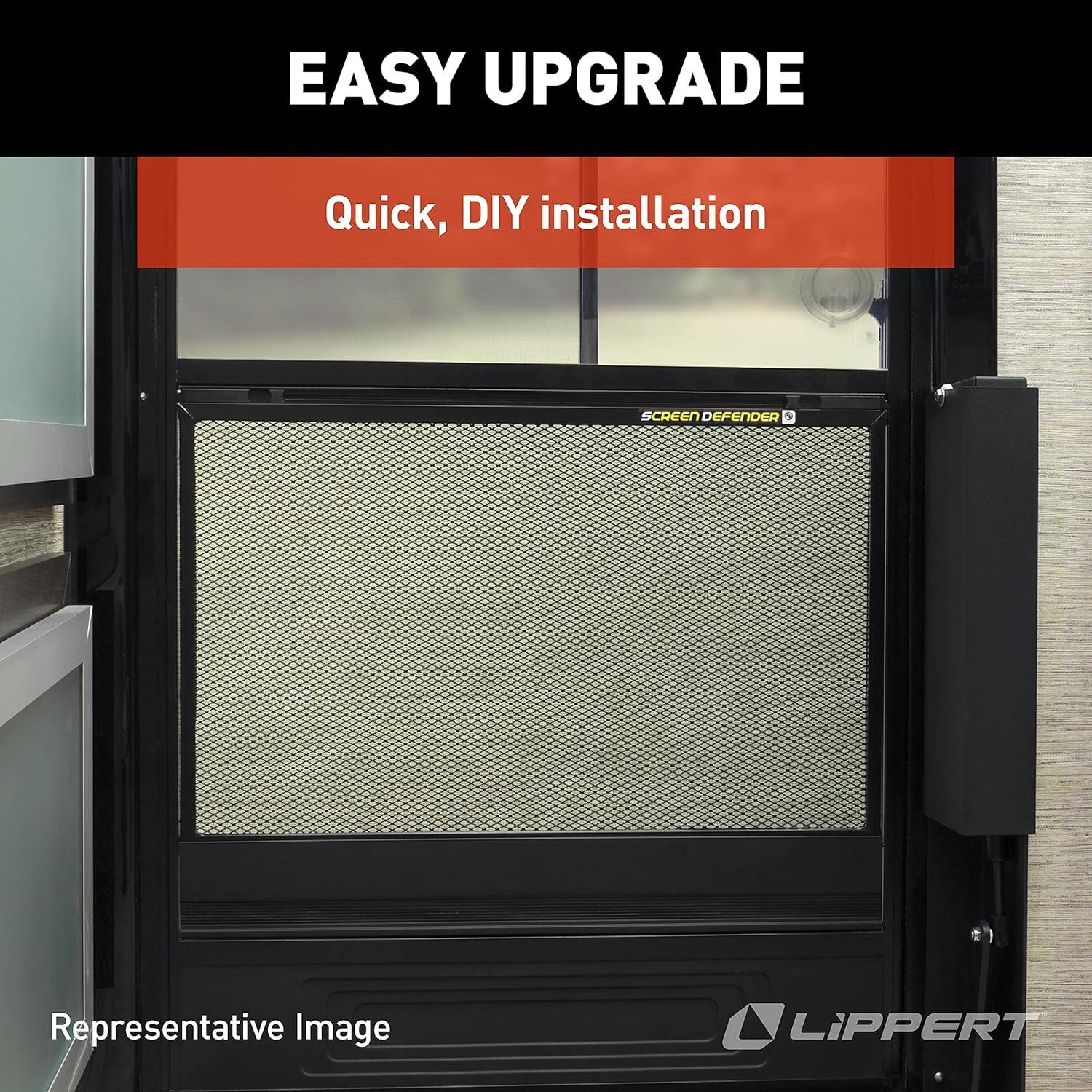 Protector de Puerta para RV Lippert 28" Aluminio Negro