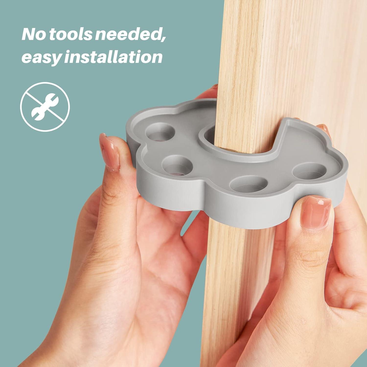 Protector de Puerta Inaya 2 Pack Silicona Gris para Niños