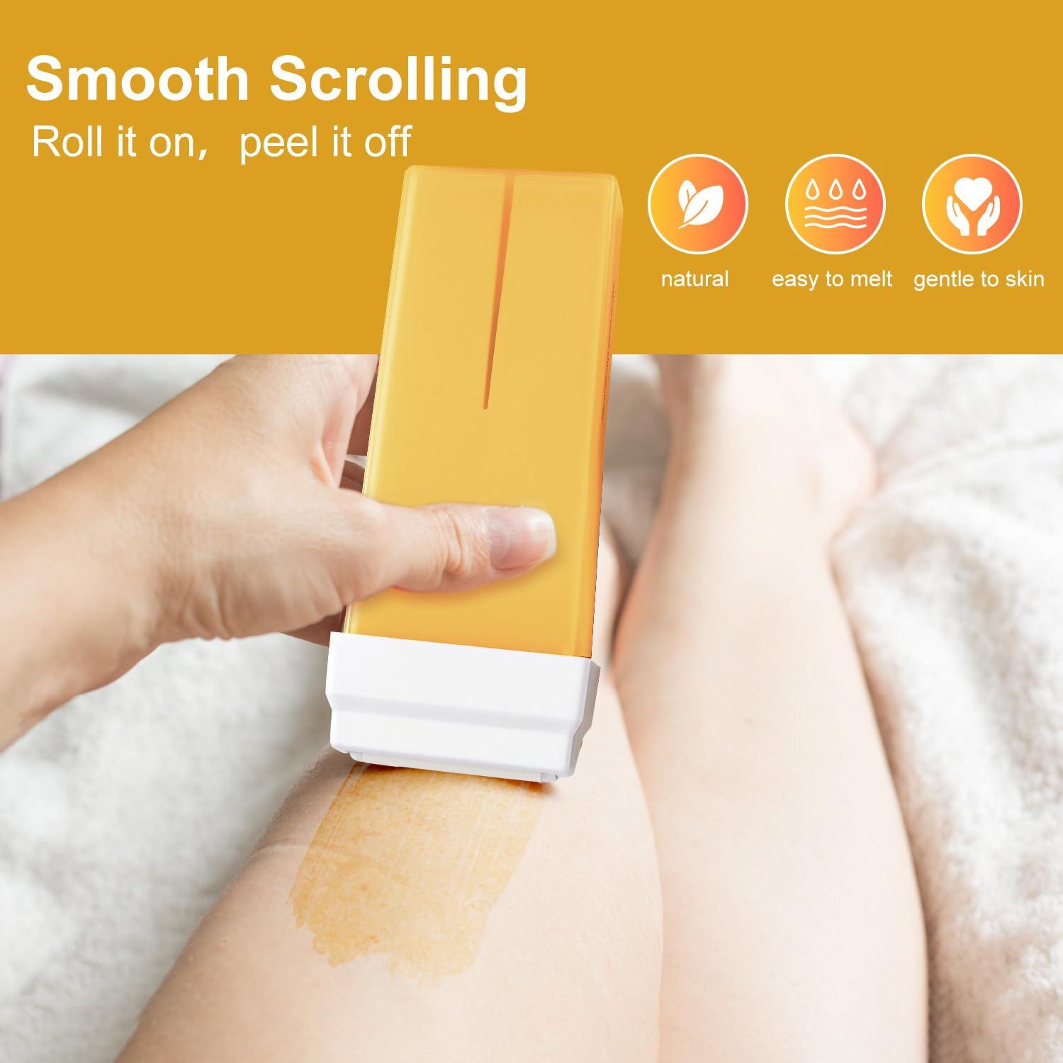 Recarga de Cera Roll On Waxfans Miel 4x100g para Depilación