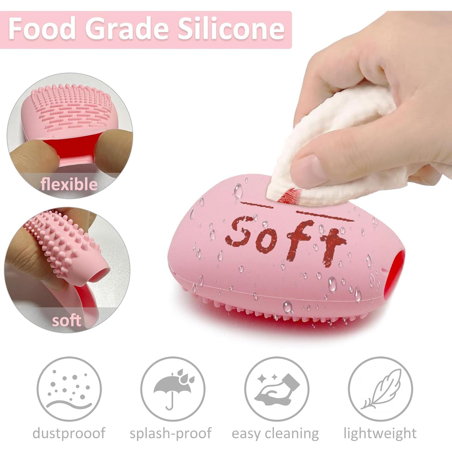 Soporte de Brochas de Maquillaje Vidsel 3 Grandes + 5 Pequeñas Azul