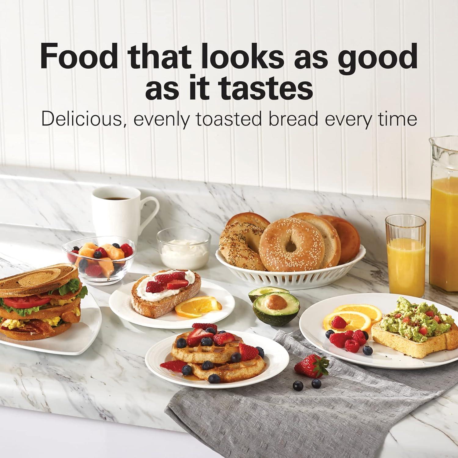 Tostadora Hamilton Beach 24782 Acero Inoxidable 4 Rebanadas