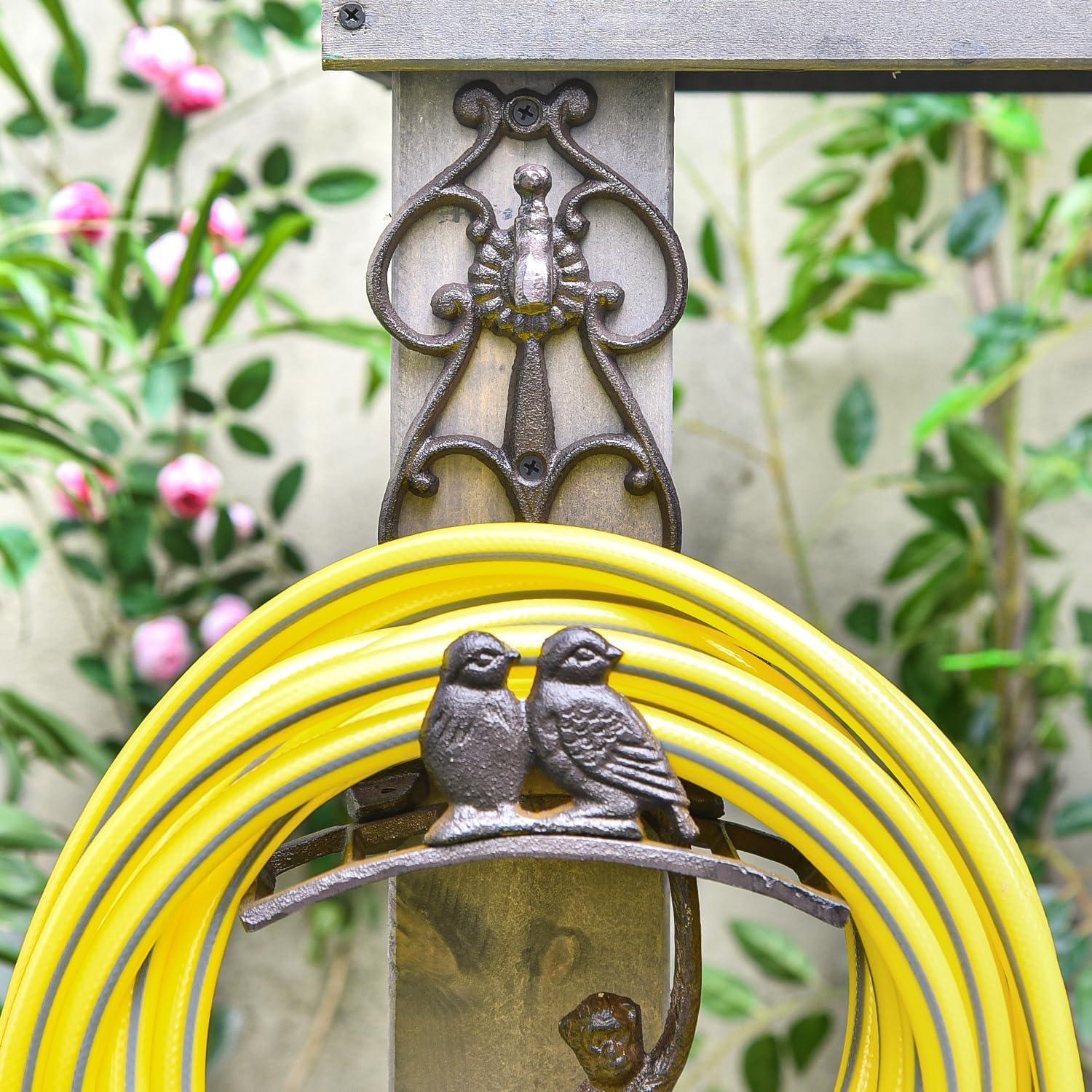 Soporte para Manguera de Jardín Sungmor - Hierro Fundido 44.45x30.48cm