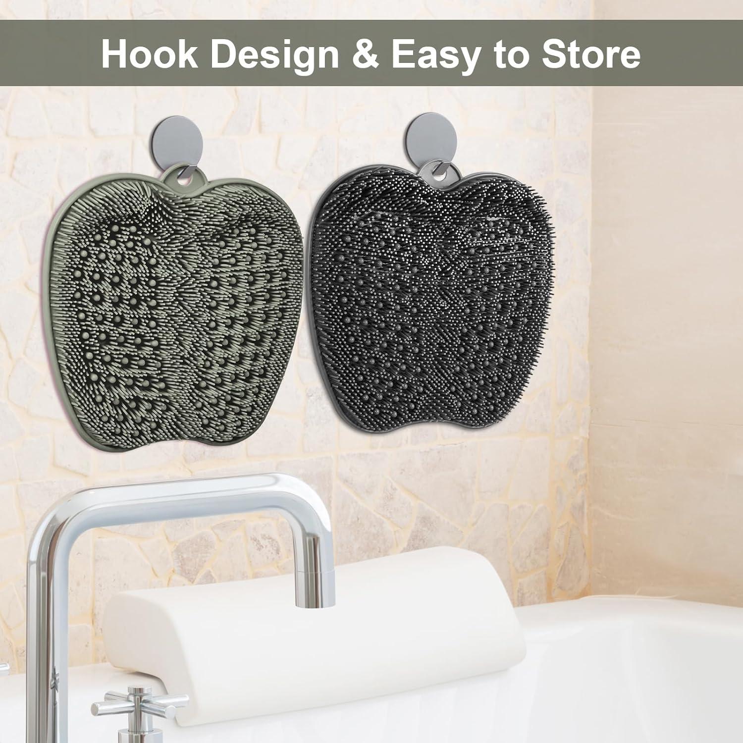 Alfombrilla de Frotar los Pies BESKAR Verde Oscuro 29x28cm