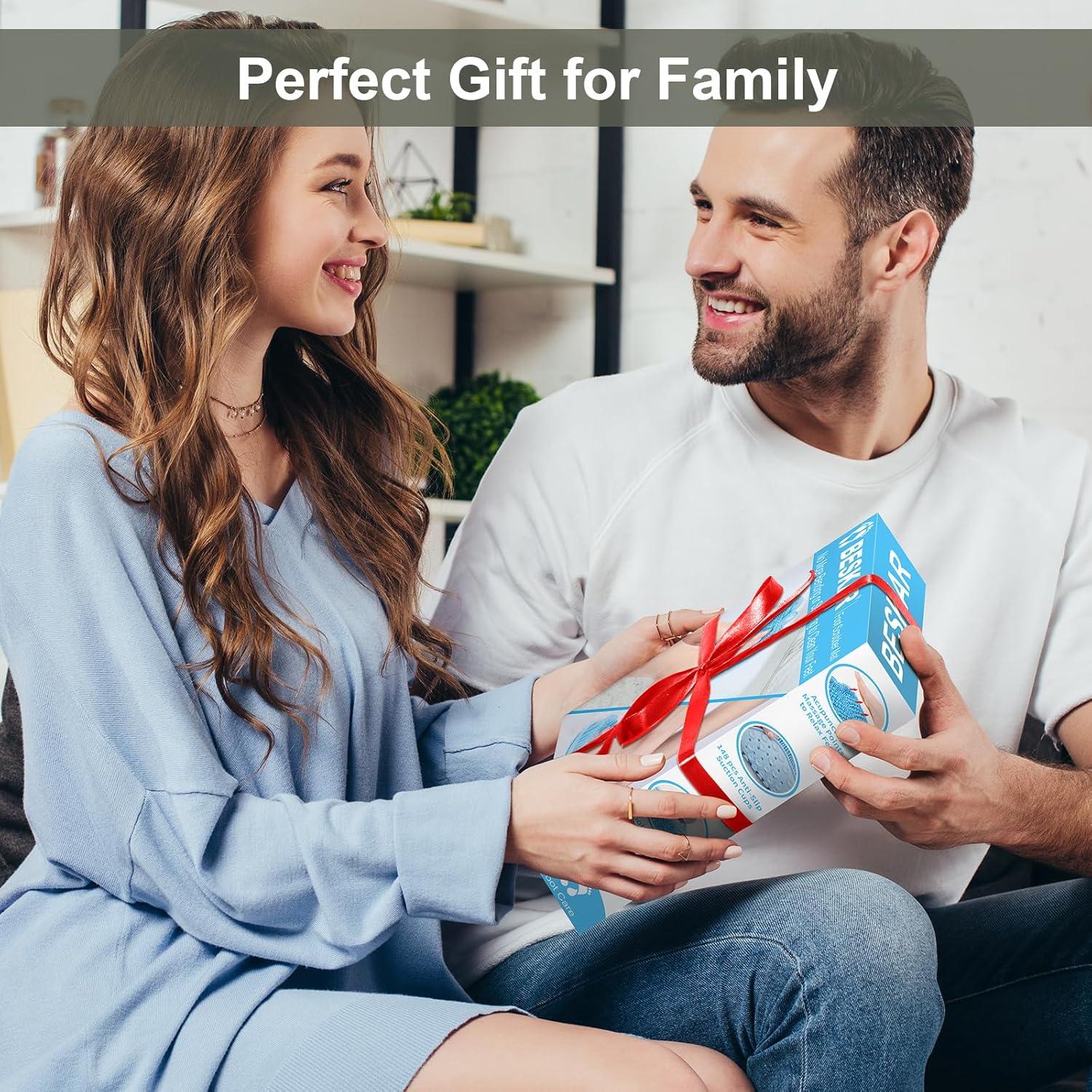 Alfombrilla de Frotar los Pies BESKAR Verde Oscuro 29x28cm