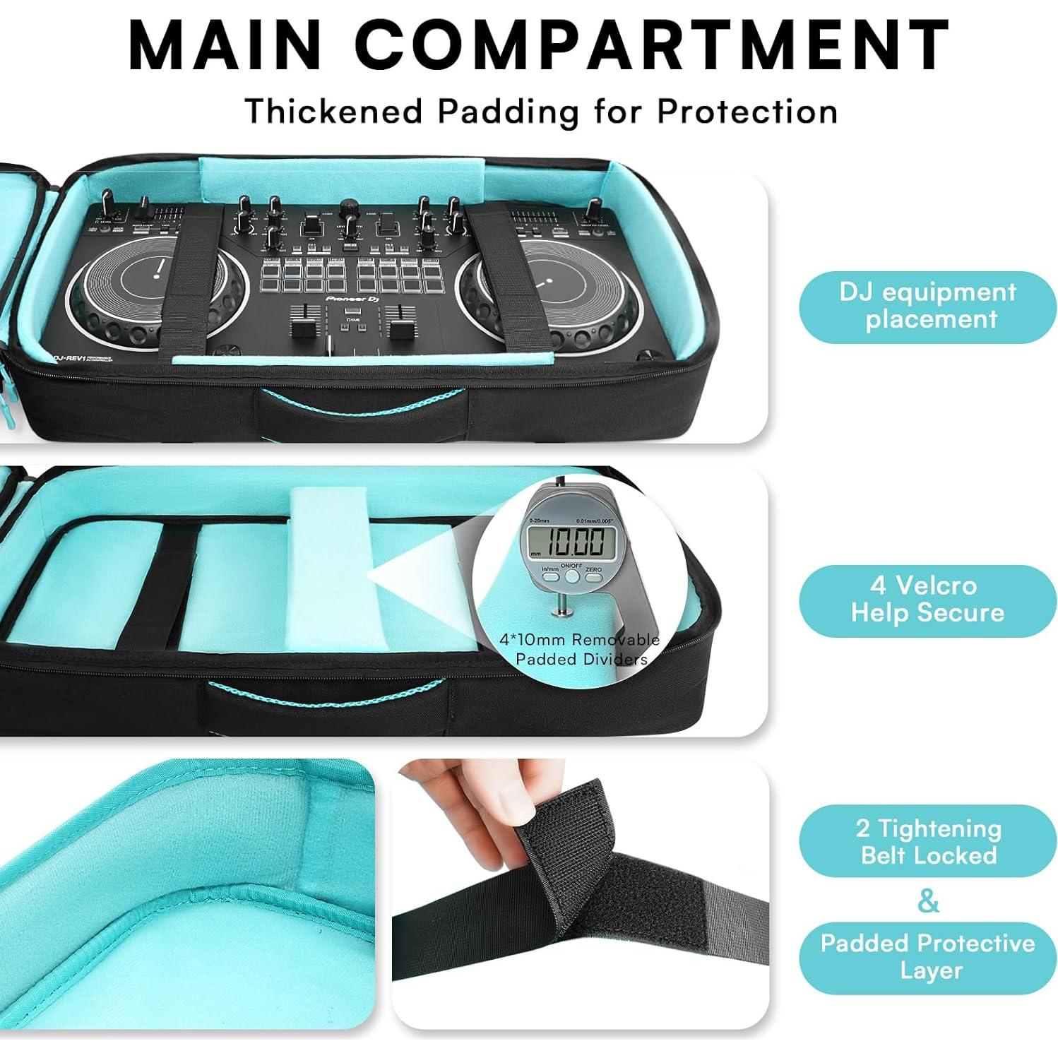 Bolsa DJ Aurotier para DDJ-FLX4 y Laptop 17" Acolchada