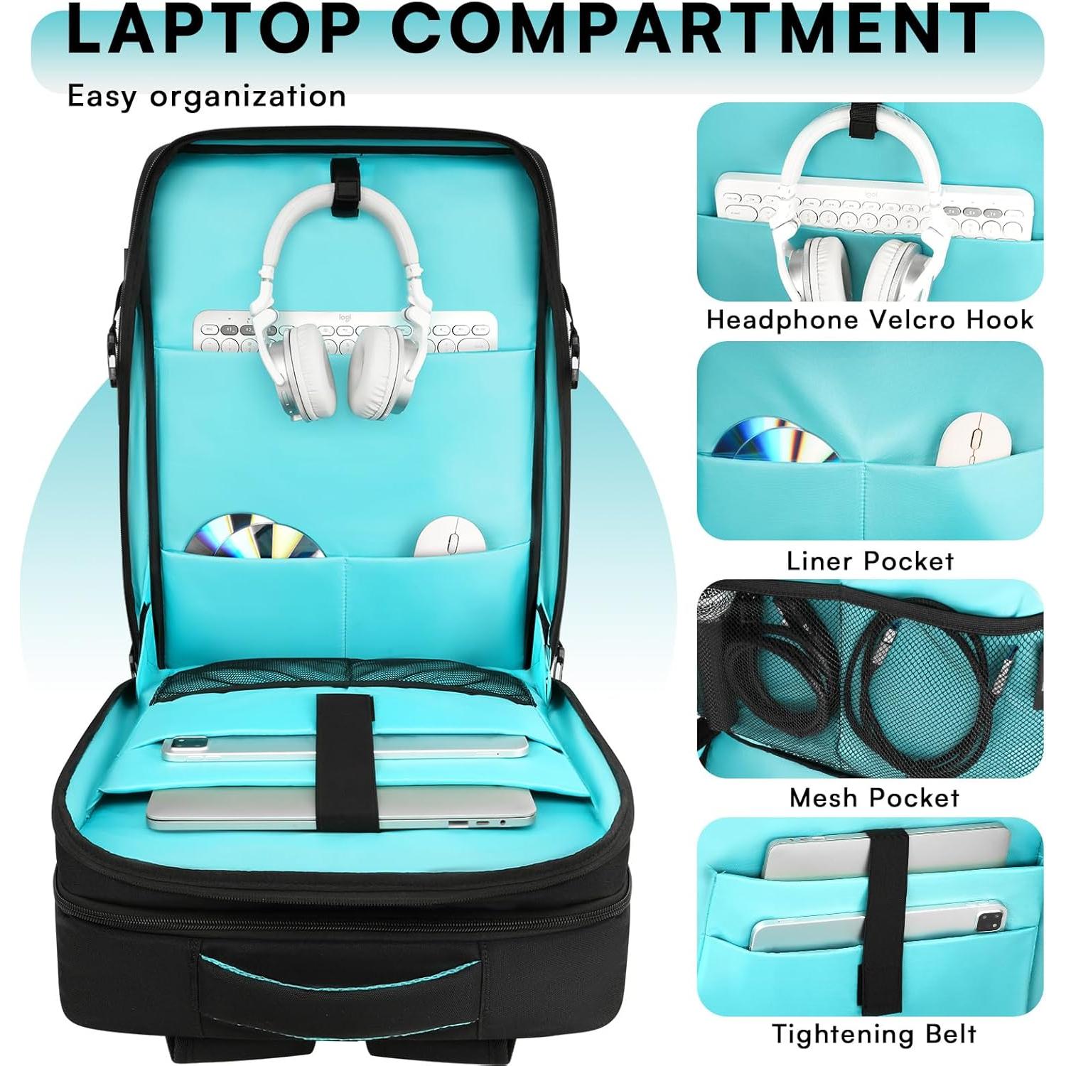 Bolsa DJ Aurotier para DDJ-FLX4 y Laptop 17" Acolchada