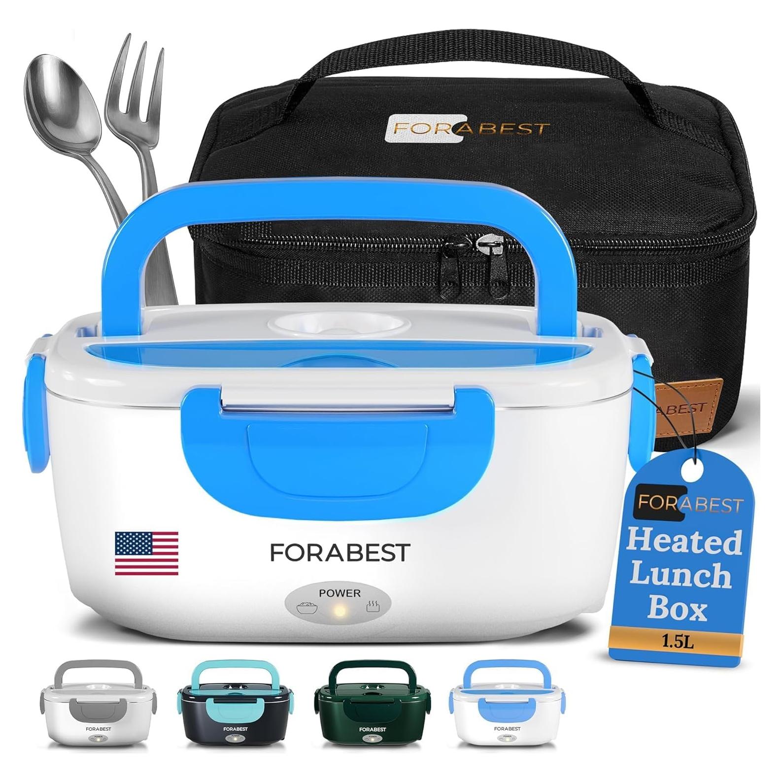 Caja de Almuerzo Eléctrica FORABEST 1.5L 80W Doble Voltaje