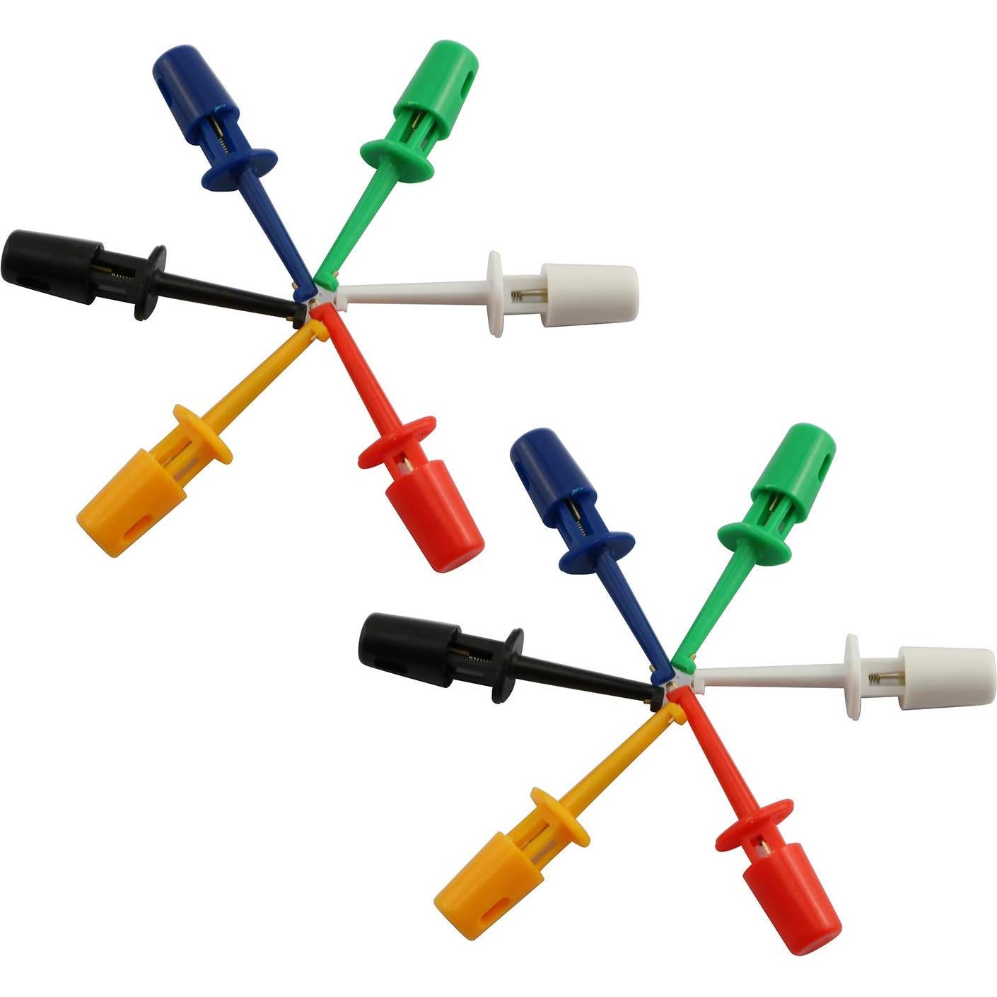 Paquete de 12 Clips de Prueba de Gancho RuiLing 40mm Multicolor