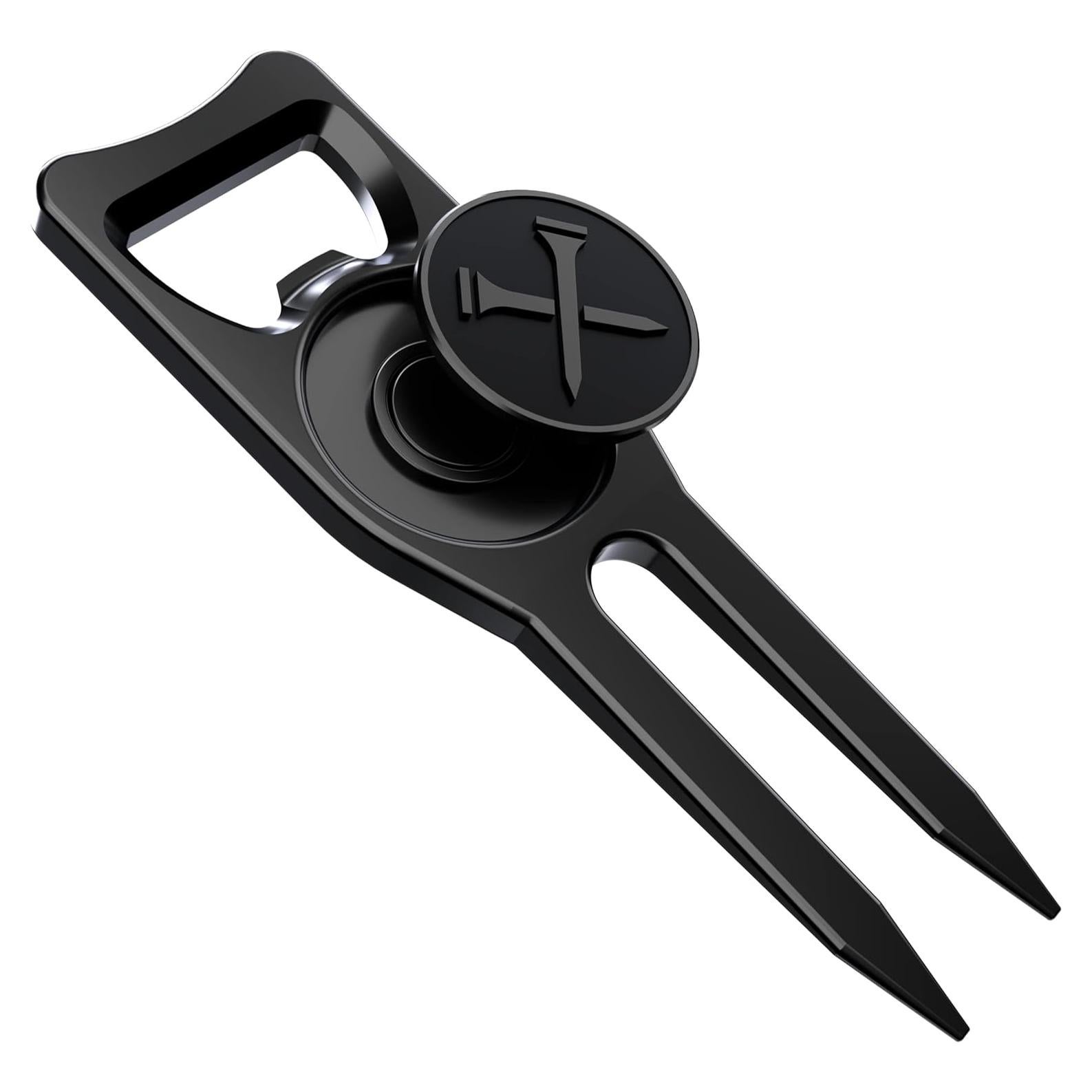 Herramienta de Divot 6-en-1 Blue Tees - Negro