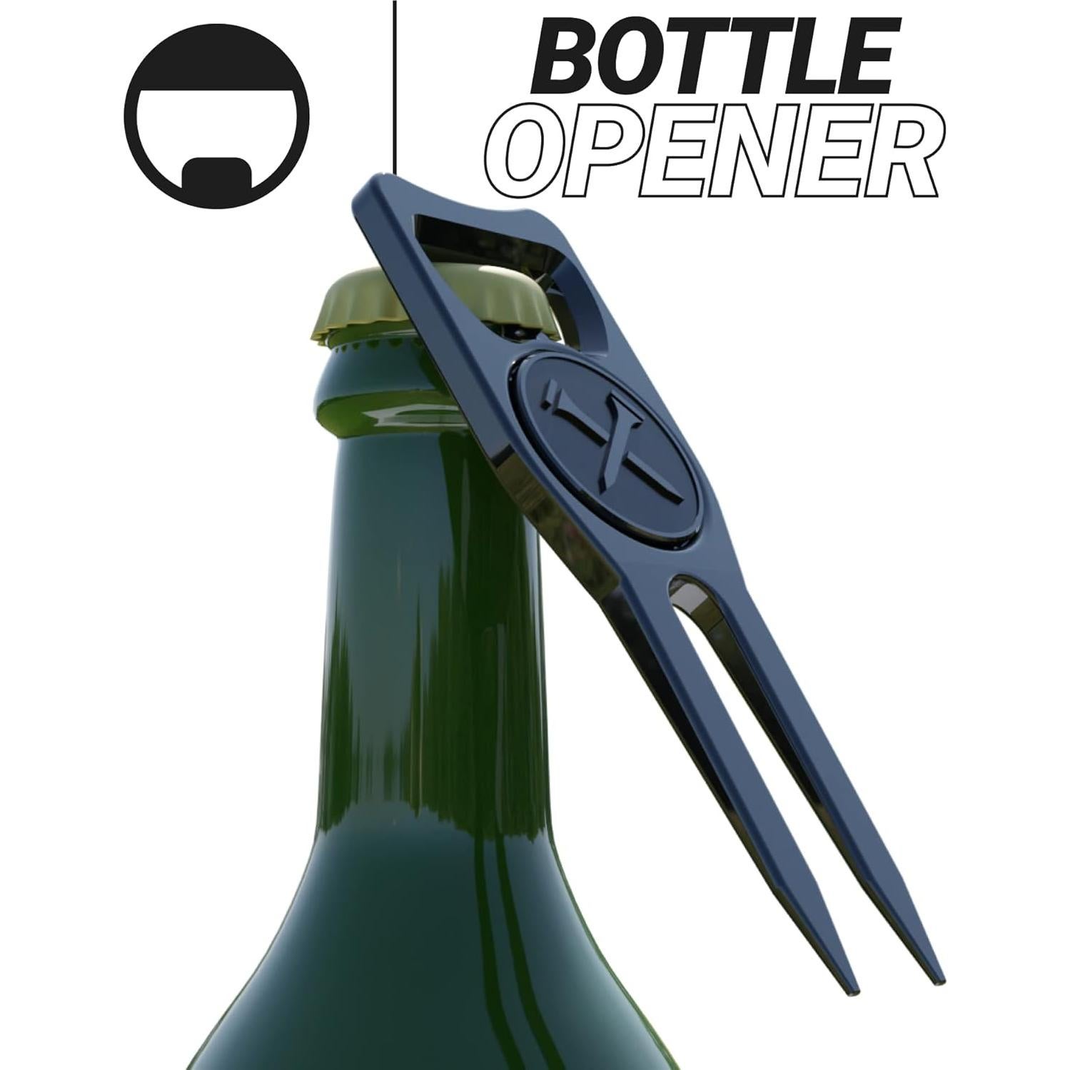 Herramienta de Divot 6-en-1 Blue Tees - Negro