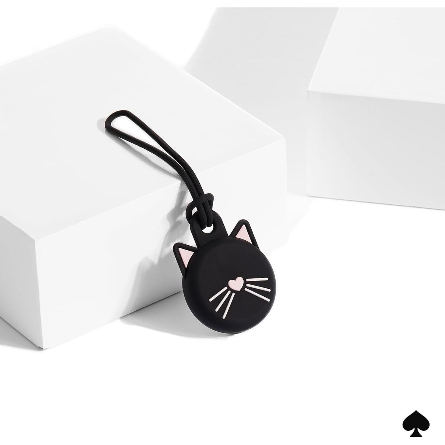 Funda protectora para Apple AirTag Kate Spade Gato Negro