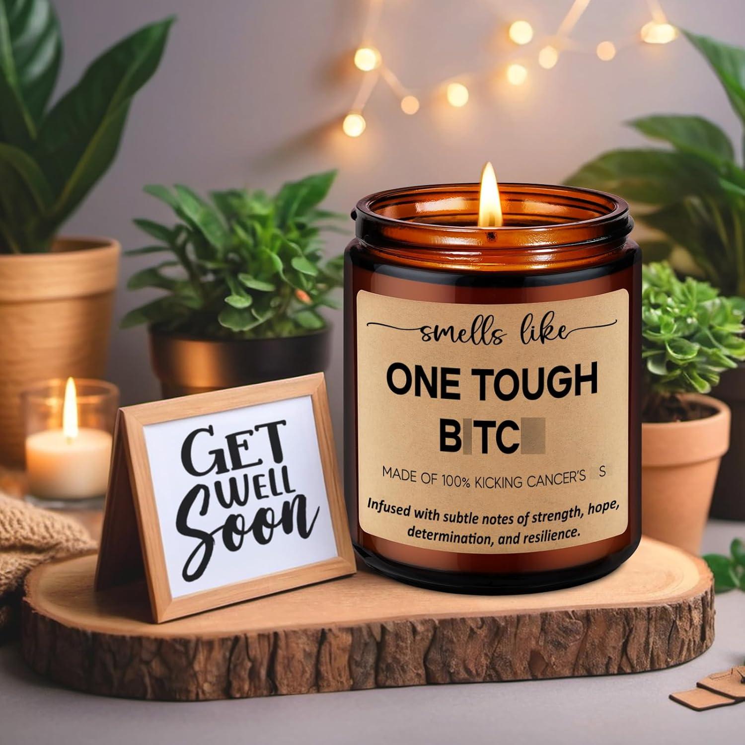 Vela Aromática LEADO 255g Lavanda - Regalo Cáncer Mama