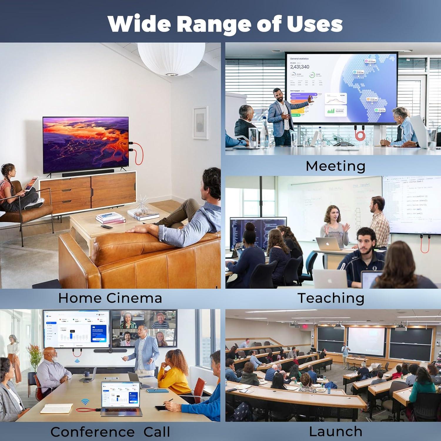 Transmisor y Receptor HDMI Inalámbrico PAUNEZUEL 50m 1080P