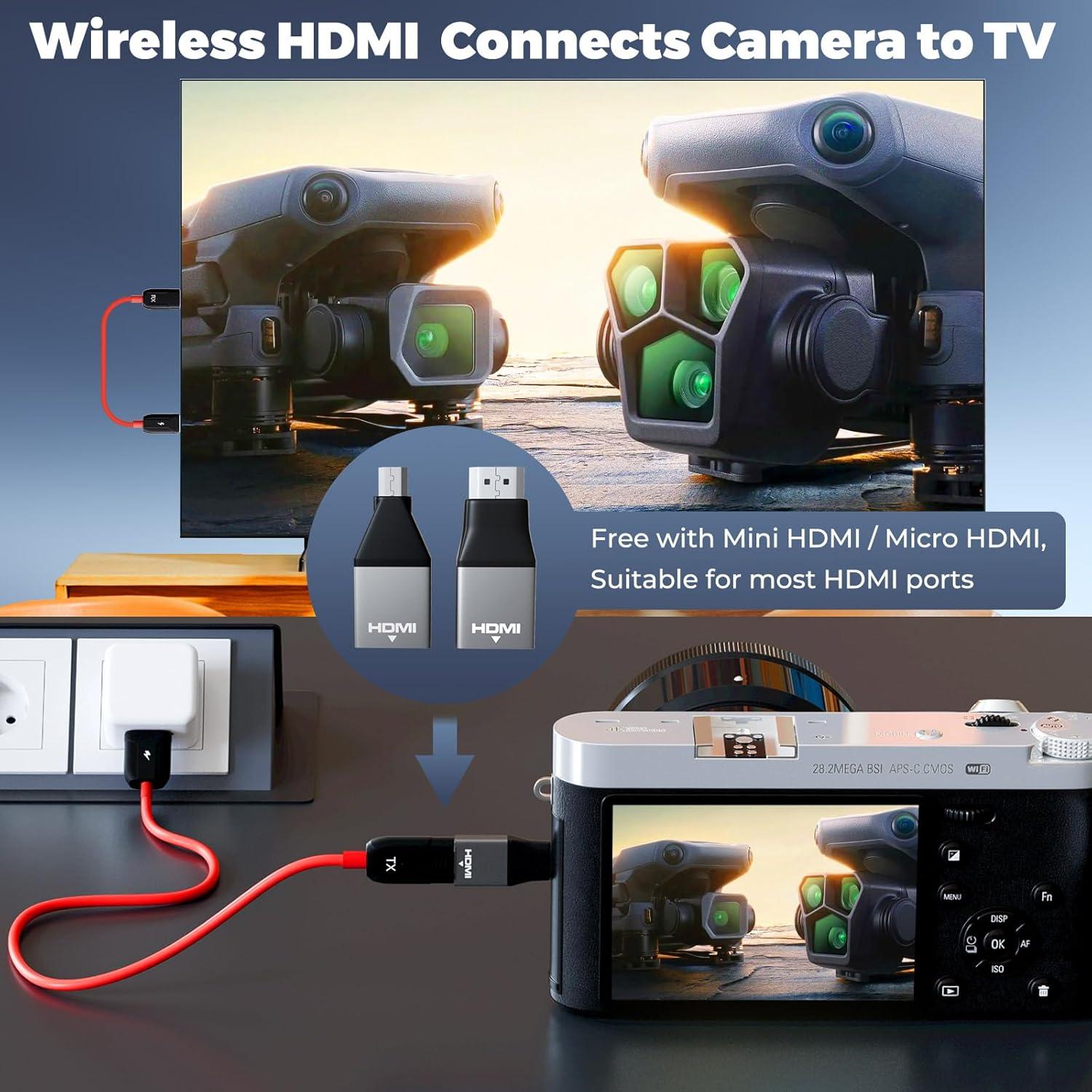 Transmisor y Receptor HDMI Inalámbrico PAUNEZUEL 50m 1080P