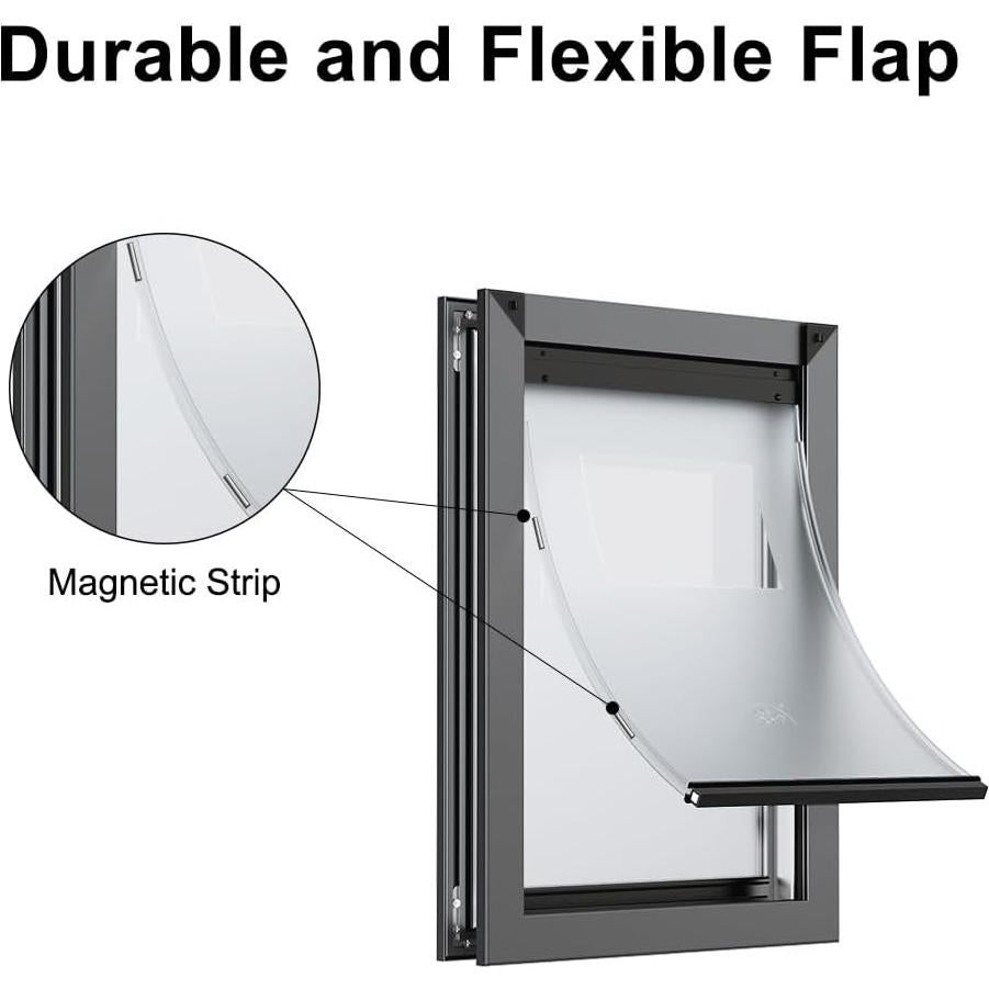 Puerta para Perros Grande RESCUMASCER Aluminio Impermeable