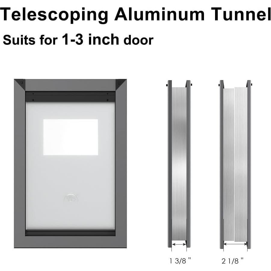 Puerta para Perros Grande RESCUMASCER Aluminio Impermeable