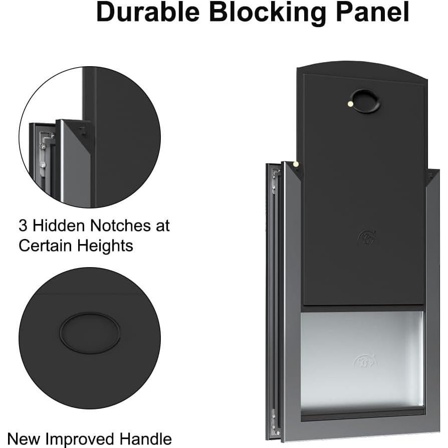 Puerta para Perros Grande RESCUMASCER Aluminio Impermeable