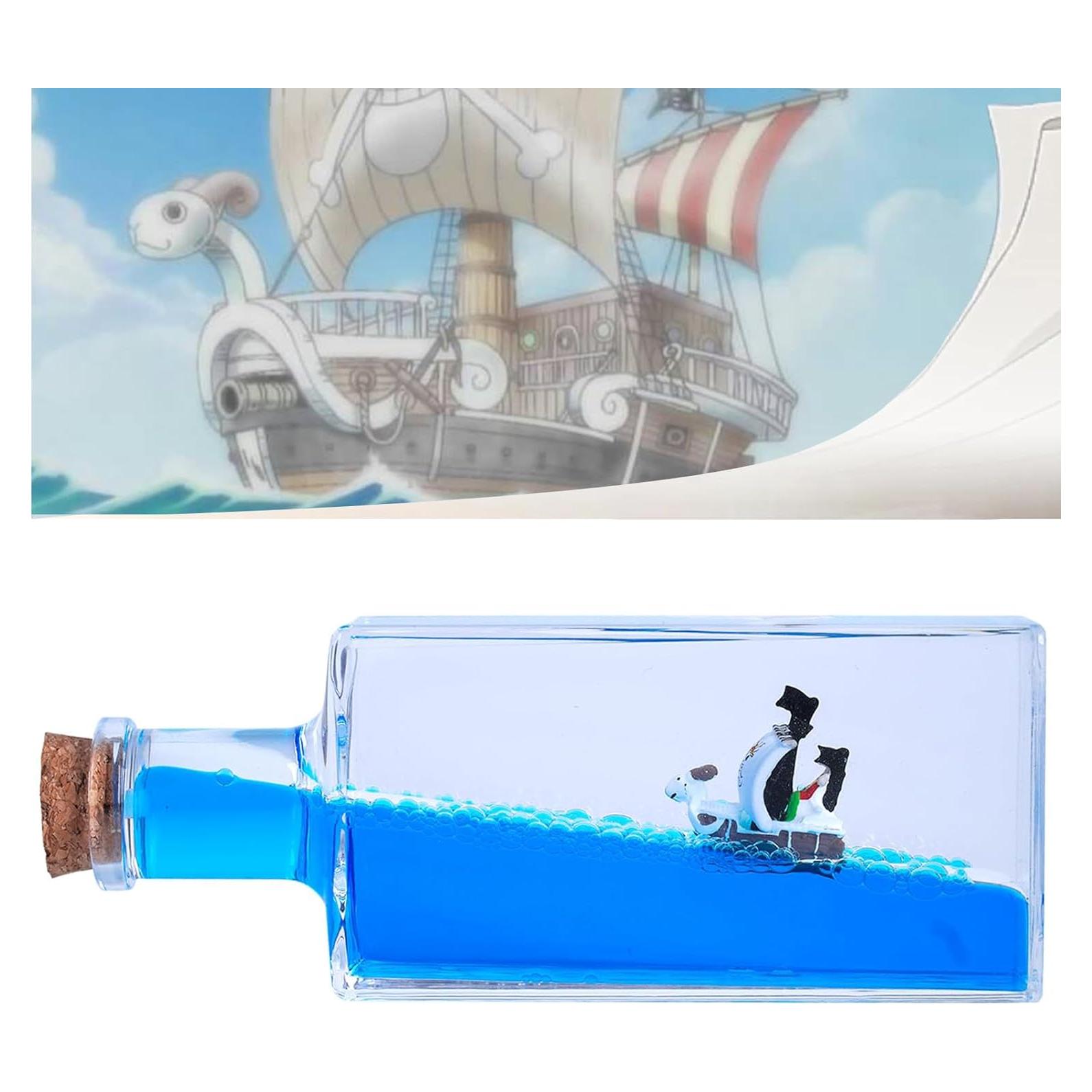 Barco Pirata Going Merry en Botella Decorativa 14.6x5.4 cm