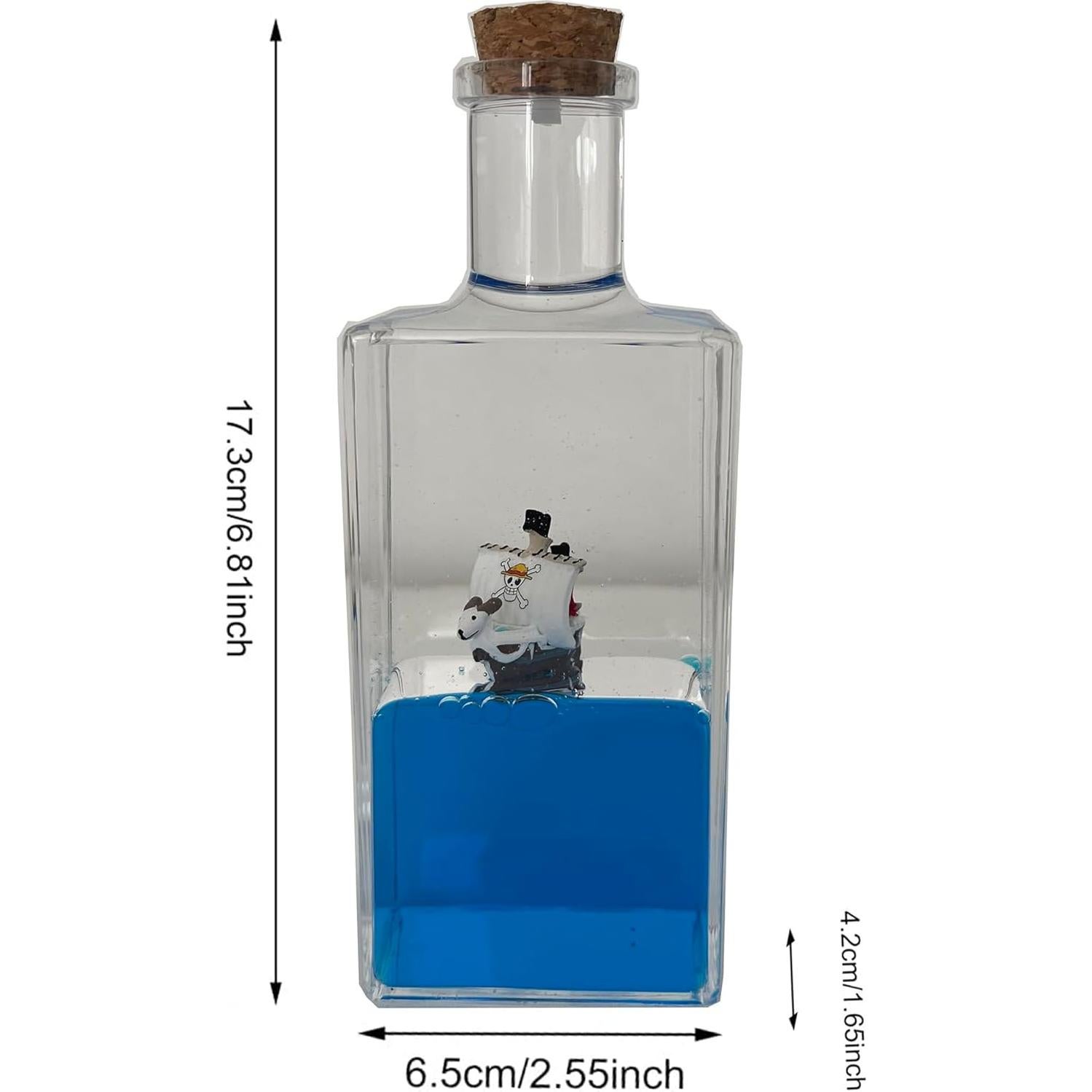 Barco Pirata Going Merry en Botella Decorativa 14.6x5.4 cm