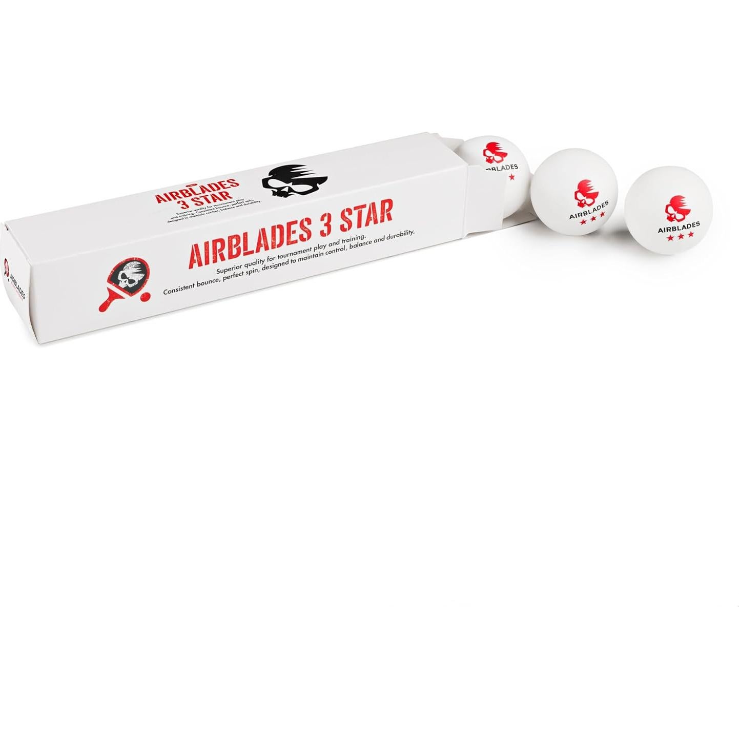 Pelotas de Ping Pong AirBlades 3 Estrellas Paquete de 5
