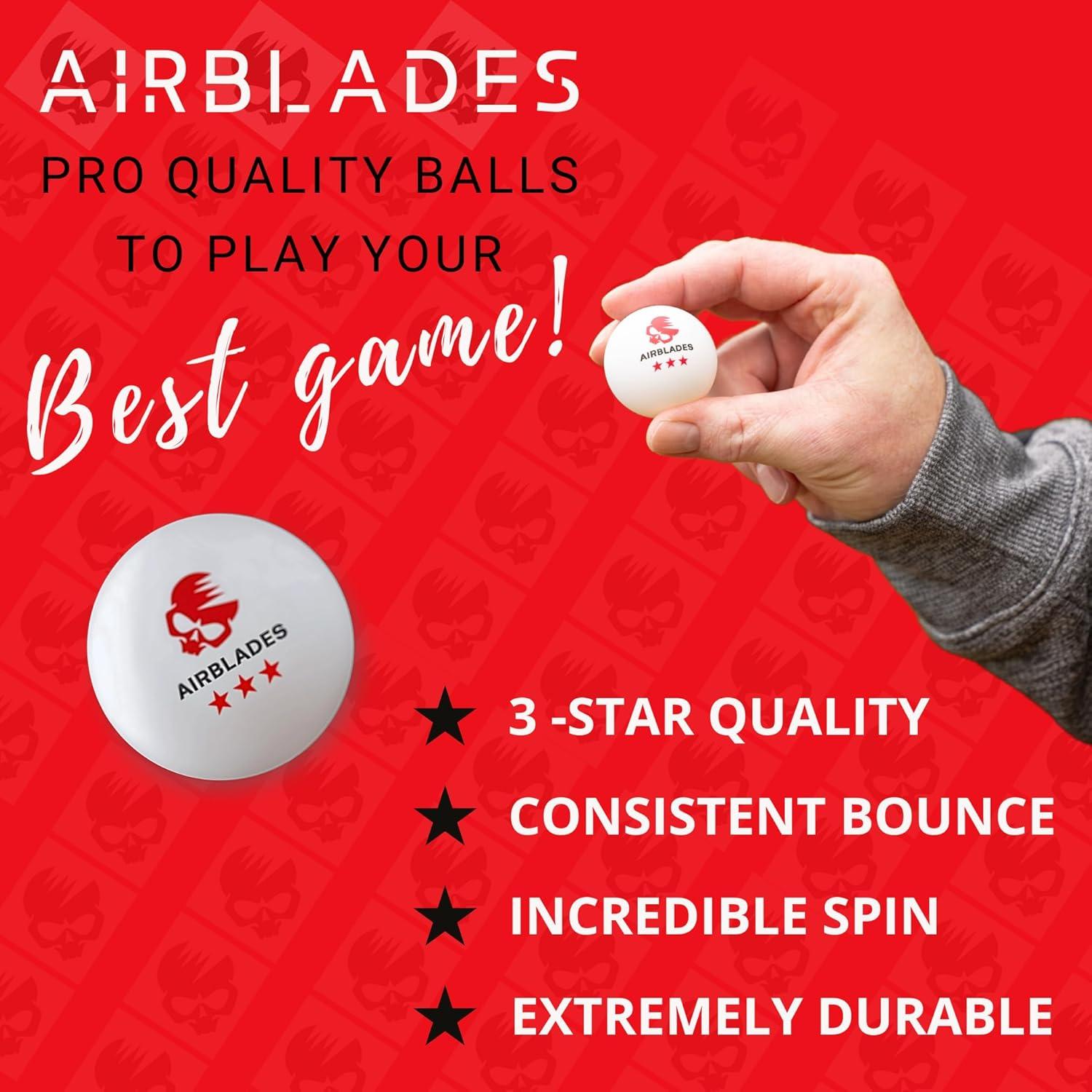 Pelotas de Ping Pong AirBlades 3 Estrellas Paquete de 5