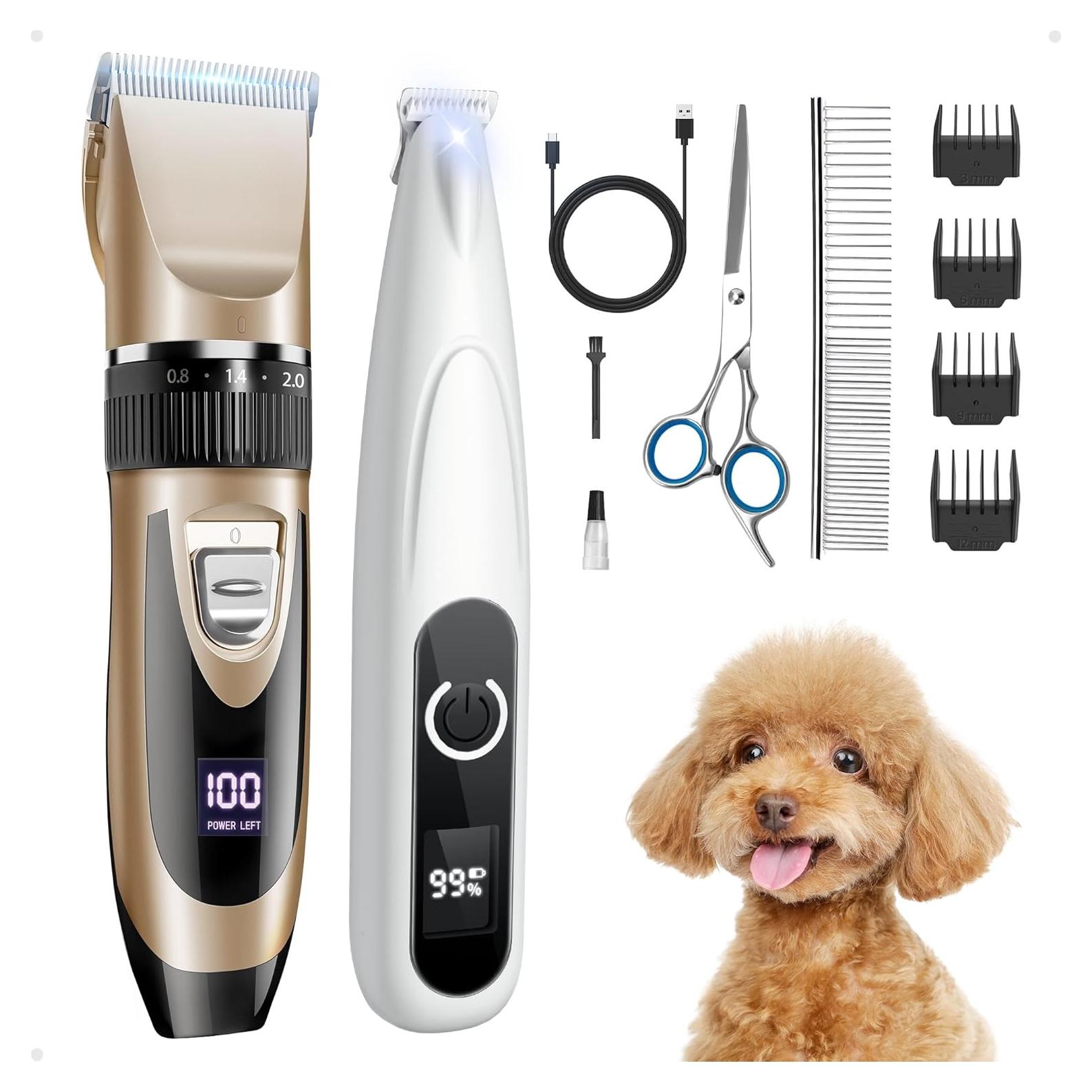 Kit de Aseo para Perros PAPMINI Inalámbrico 2000 mAh Oro