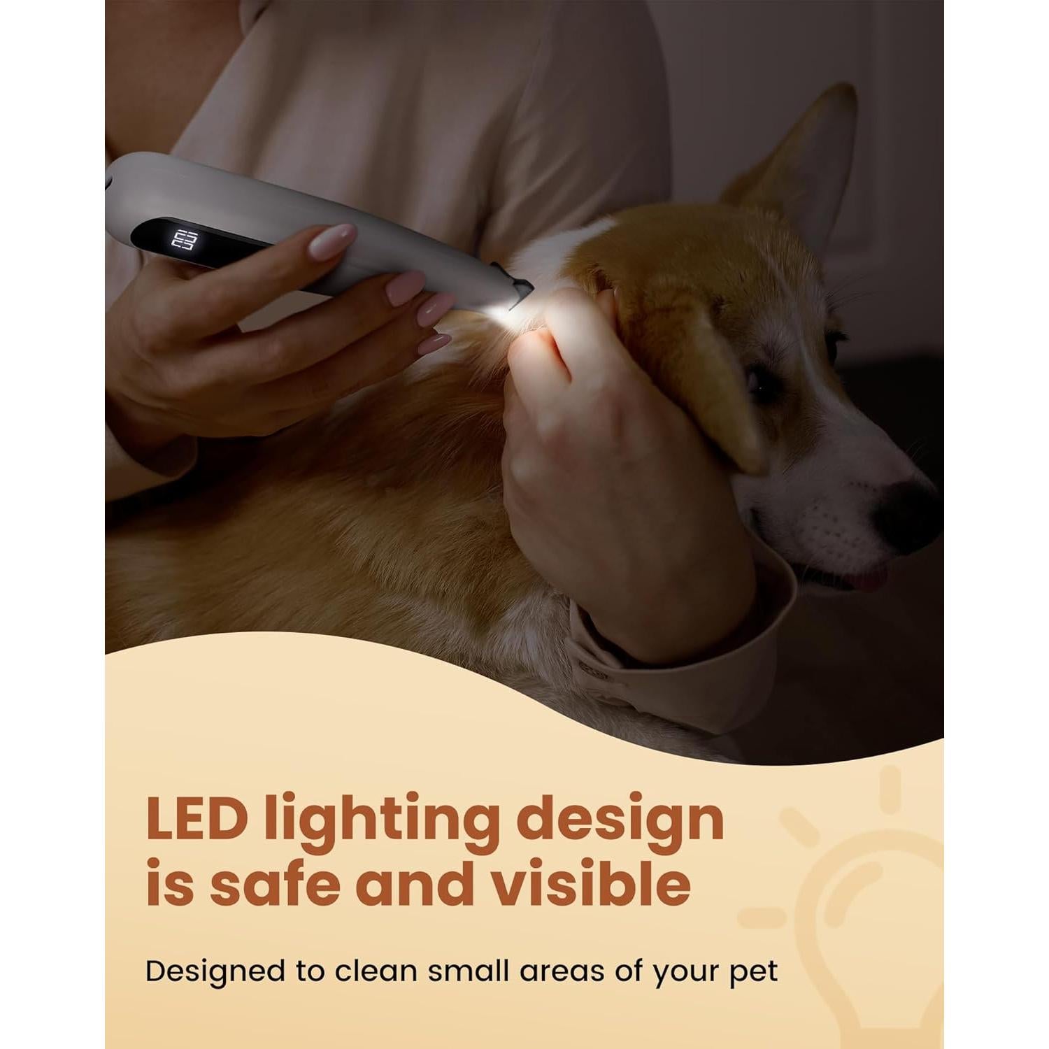 Kit de Aseo para Perros PAPMINI Inalámbrico 2000 mAh Oro