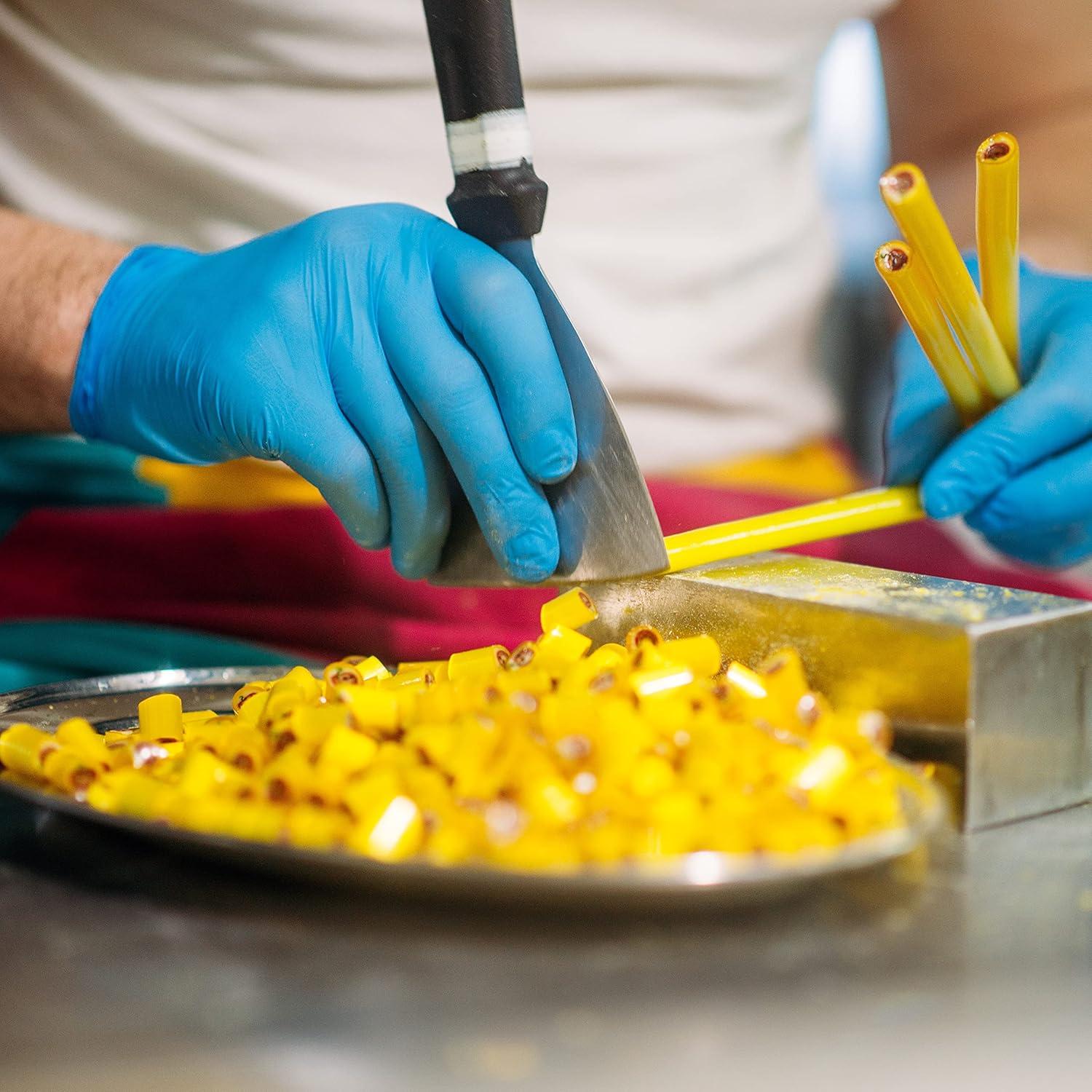 Guantes Desechables de Nitrilo Safe Health, Azul, 100 Pcs, Grande