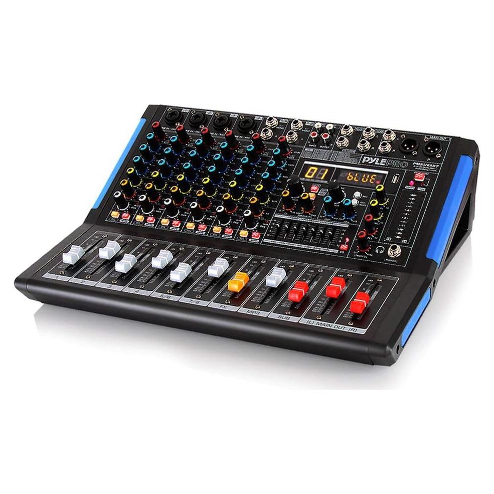 Mezclador de Audio Pyle PMXU88BT 8 Canales Bluetooth