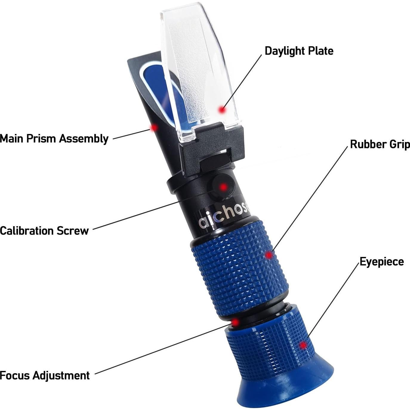 Refractómetro XDC 0-80% para Medir Azúcar en Frutas y Miel