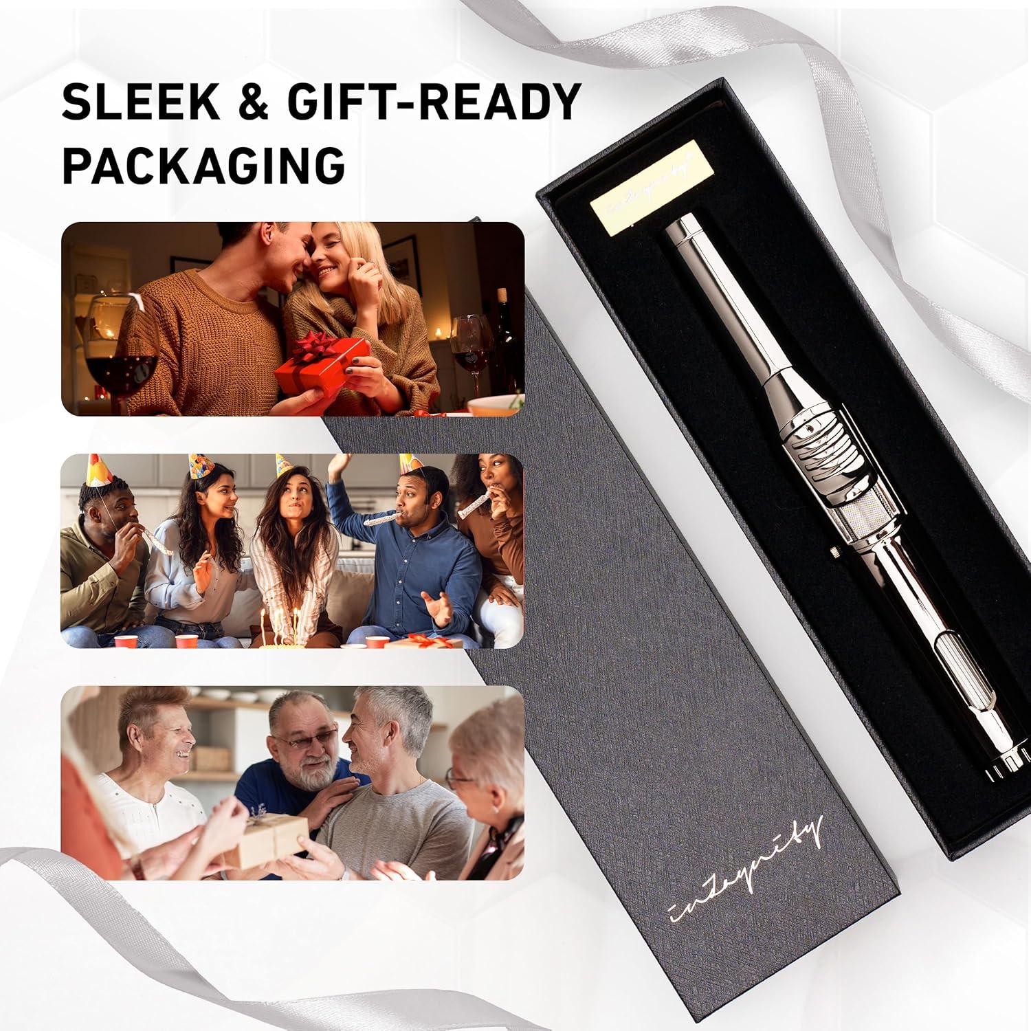 Encendedor de Pluma inZaynity - Llama Jet Ajustable a Prueba de Viento