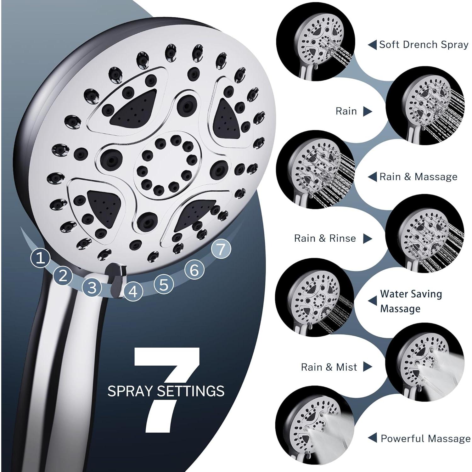 Cabezal de Ducha de Lluvia 30.48 cm Cenosa con Ducha de Mano