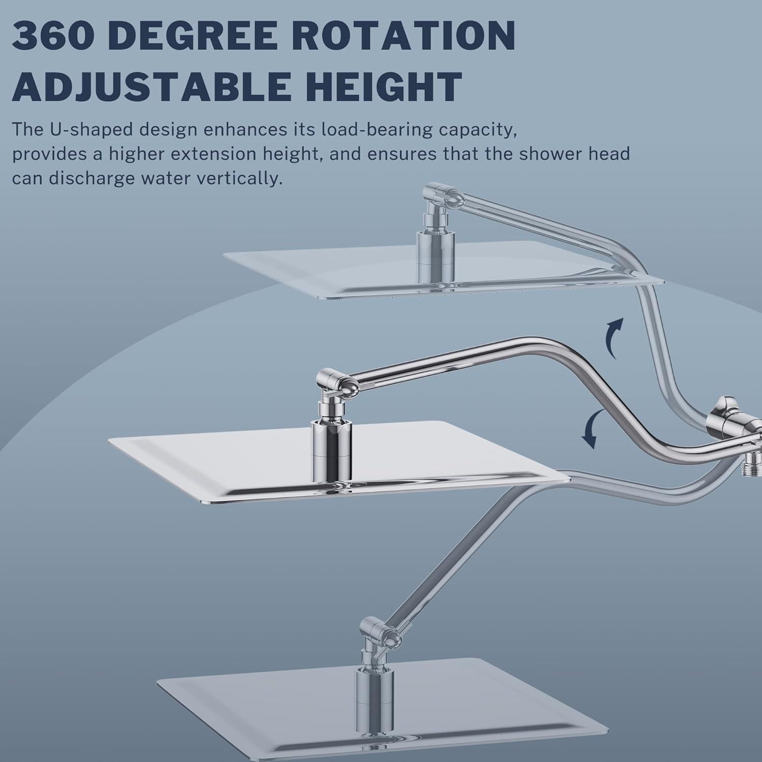 Cabezal de Ducha de Lluvia 30.48 cm Cenosa con Ducha de Mano