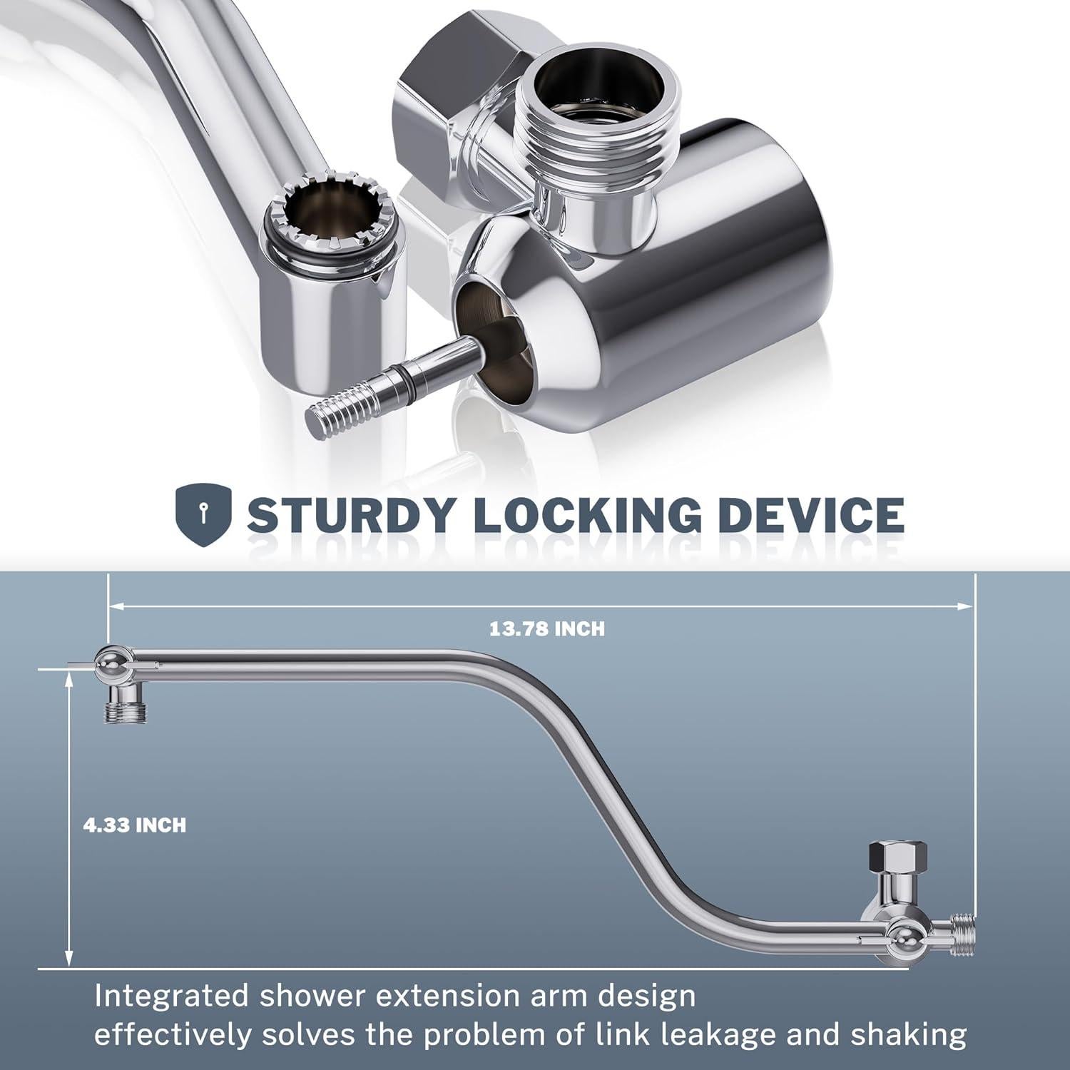 Cabezal de Ducha de Lluvia 30.48 cm Cenosa con Ducha de Mano