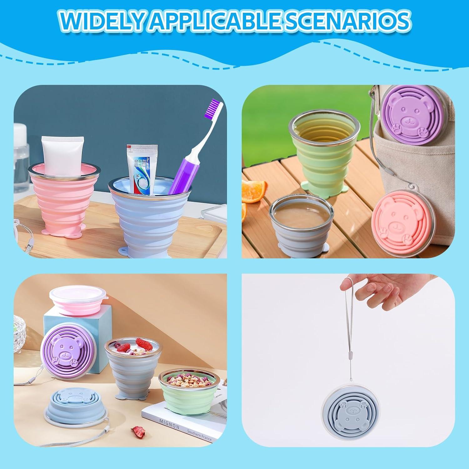 Estuche de Cepillo de Dientes de Viaje Vporui Azul Plegable