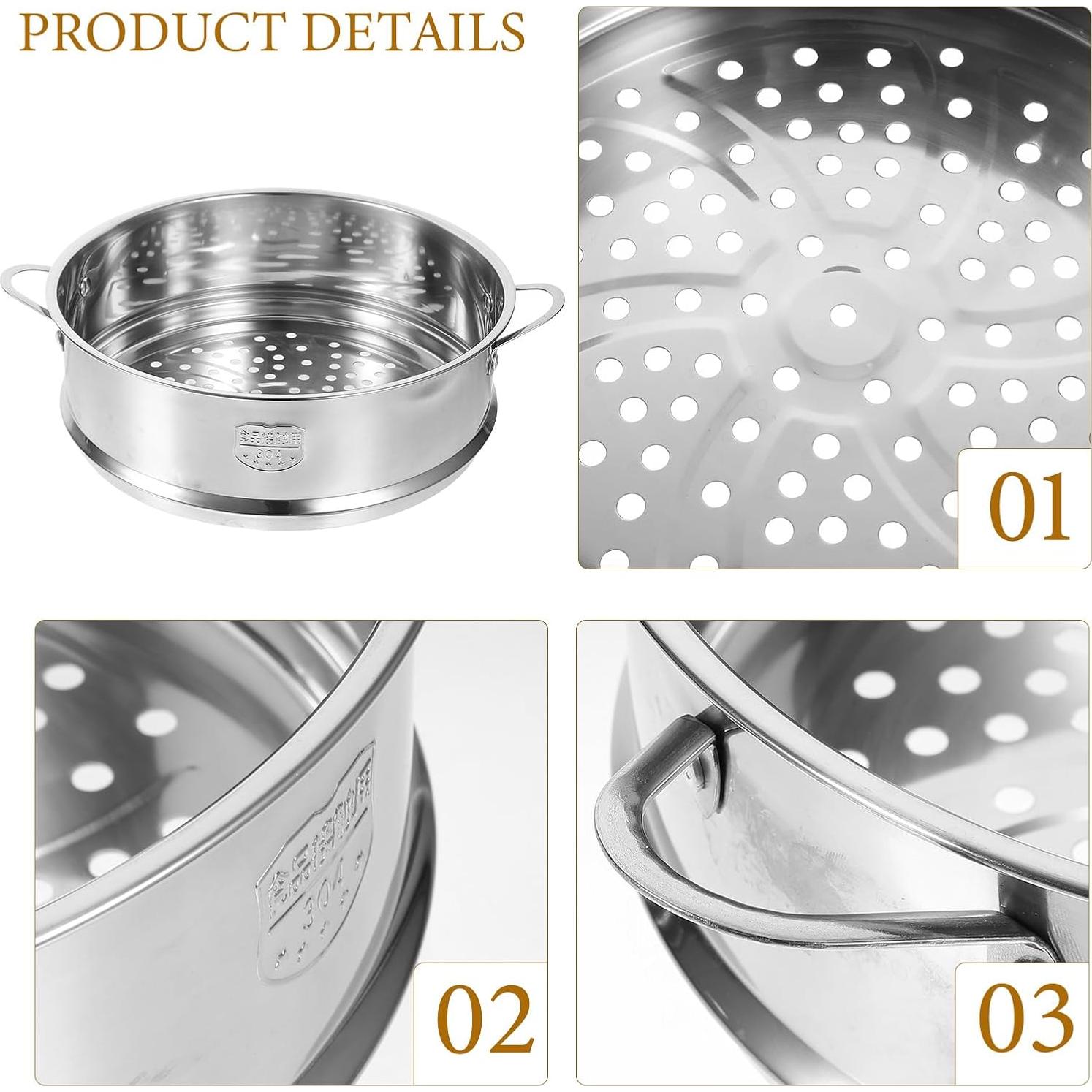 Insertor de Vapor de Acero Inoxidable Amosfun 23.8cm