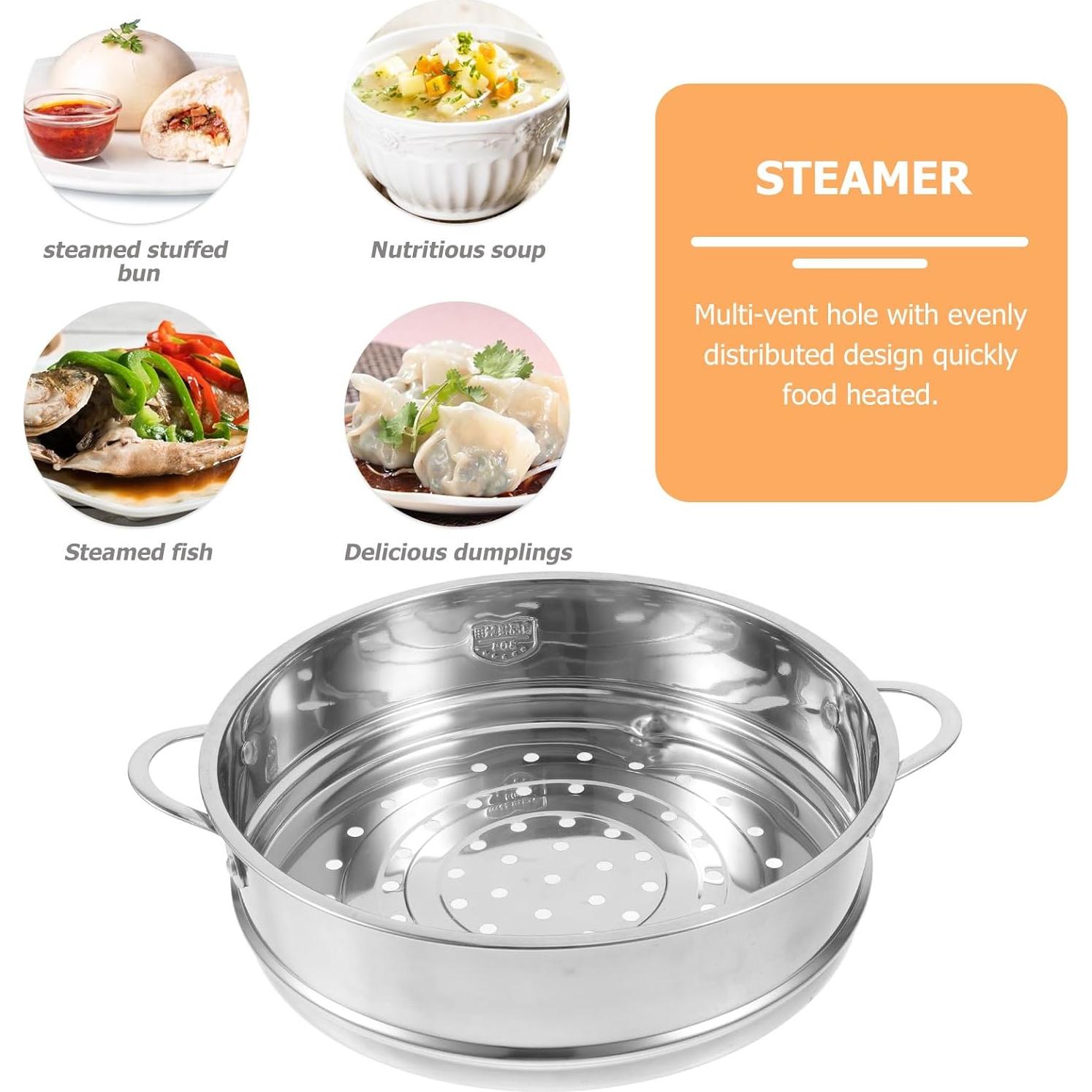 Insertor de Vapor de Acero Inoxidable Amosfun 23.8cm