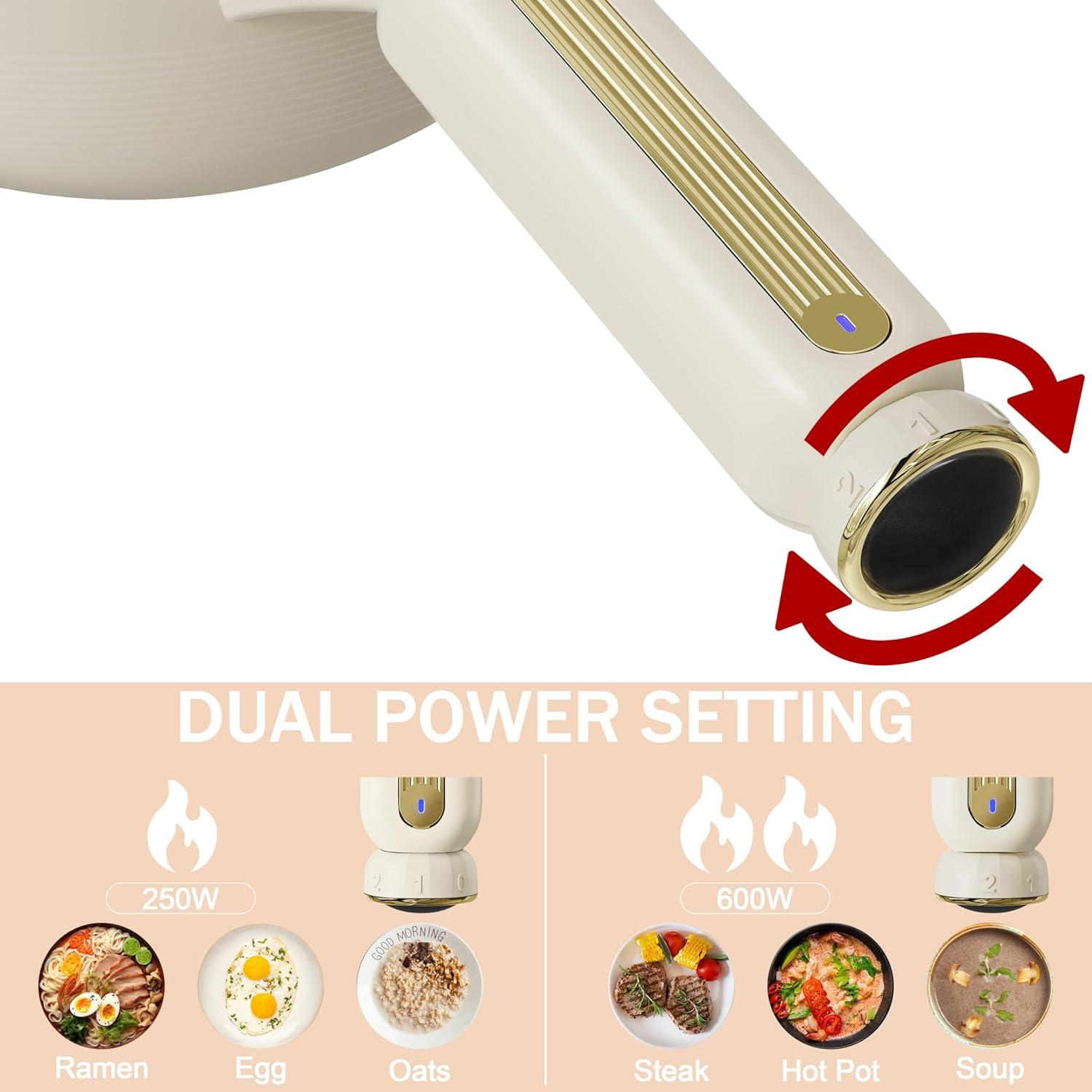 Olla Eléctrica TOPWIT 2L con Vaporera Beige Multifuncional