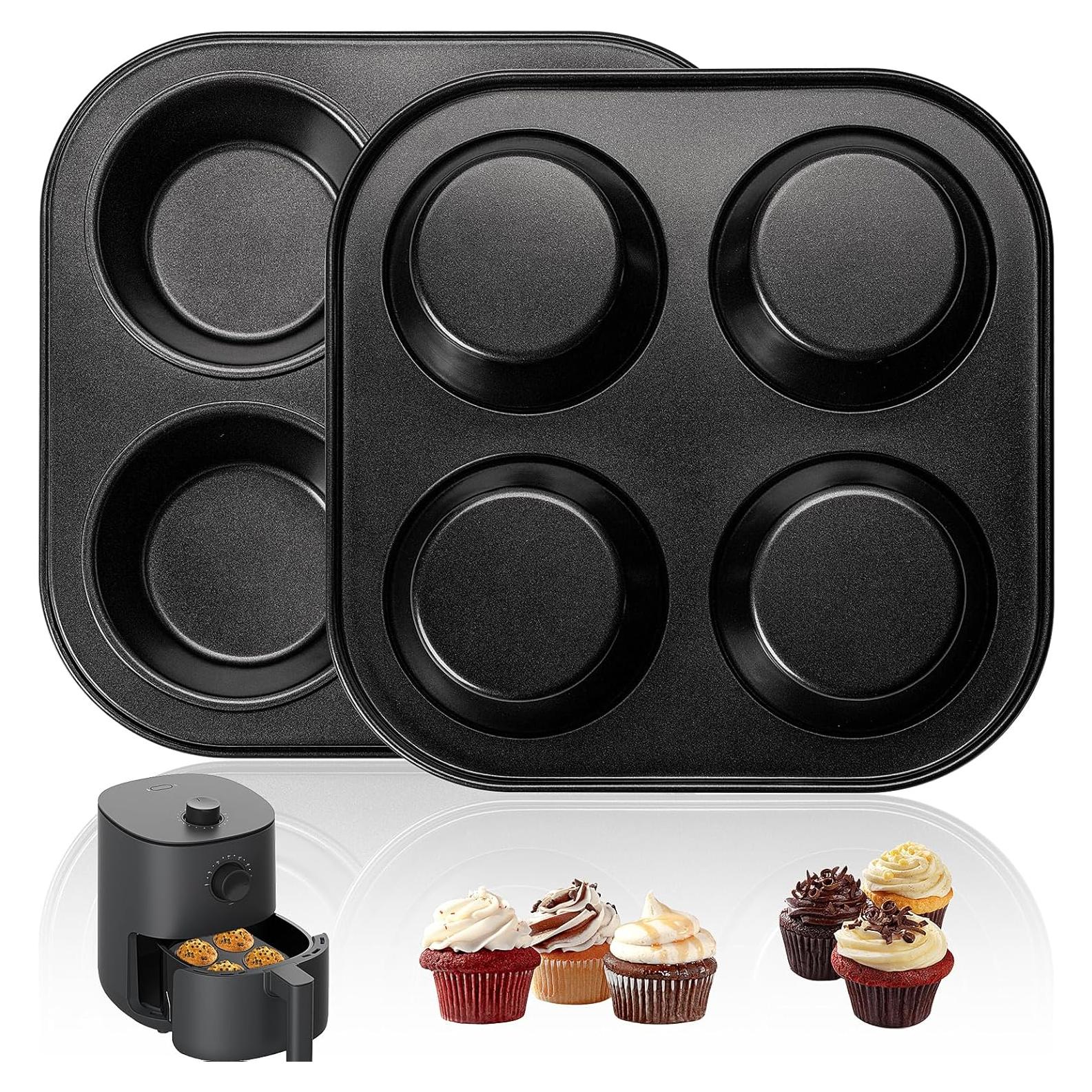 Molde para Muffin Yomvzake Antiadherente 2 Piezas 20.32 cm