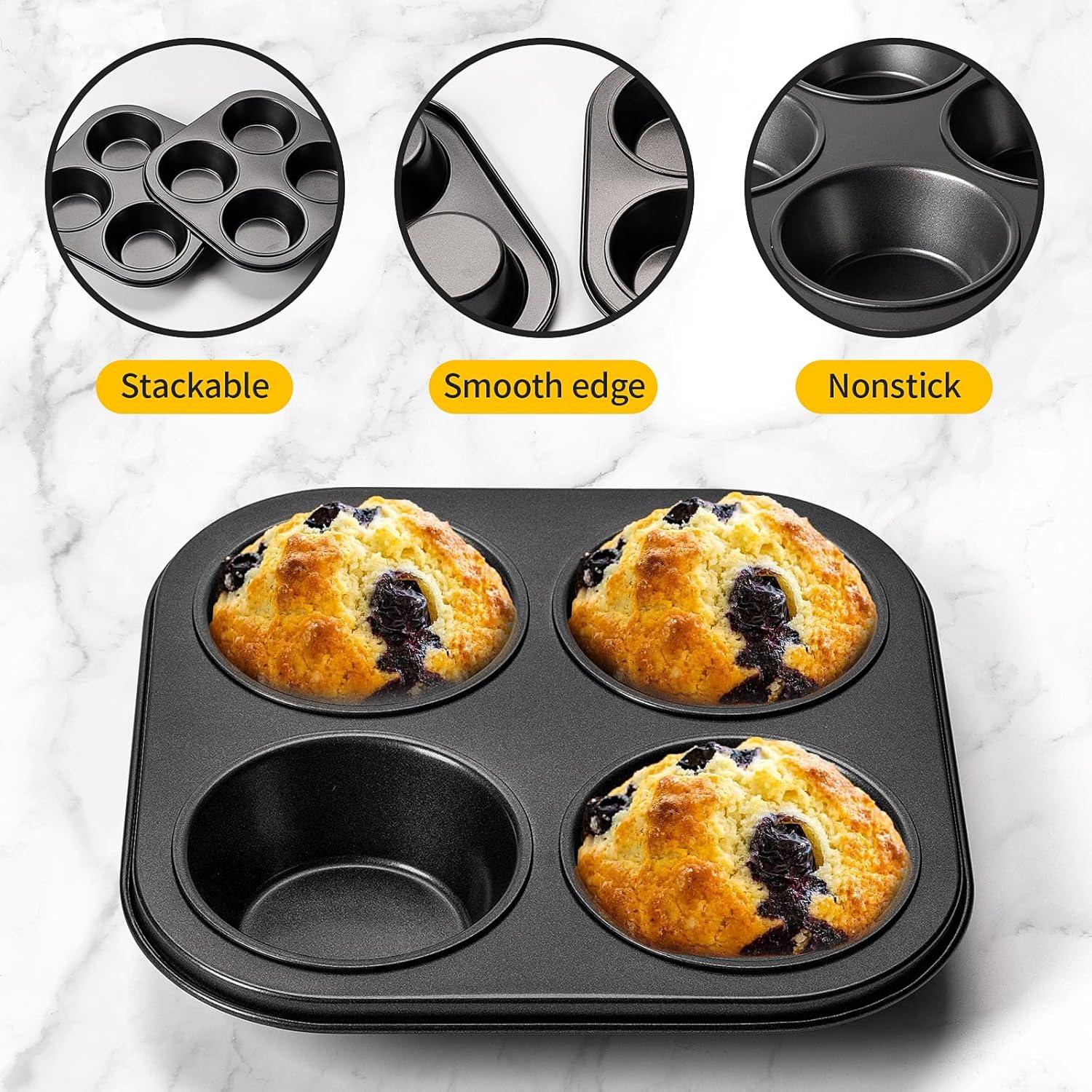 Molde para Muffin Yomvzake Antiadherente 2 Piezas 20.32 cm
