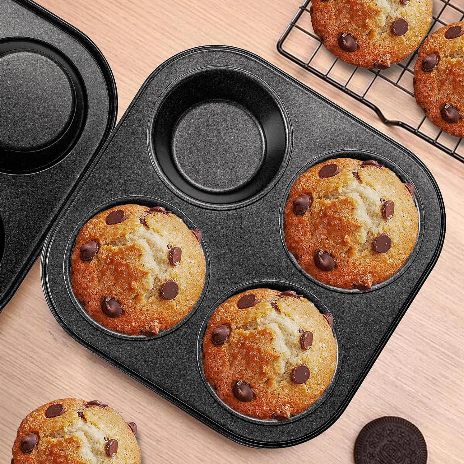 Molde para Muffin Yomvzake Antiadherente 2 Piezas 20.32 cm