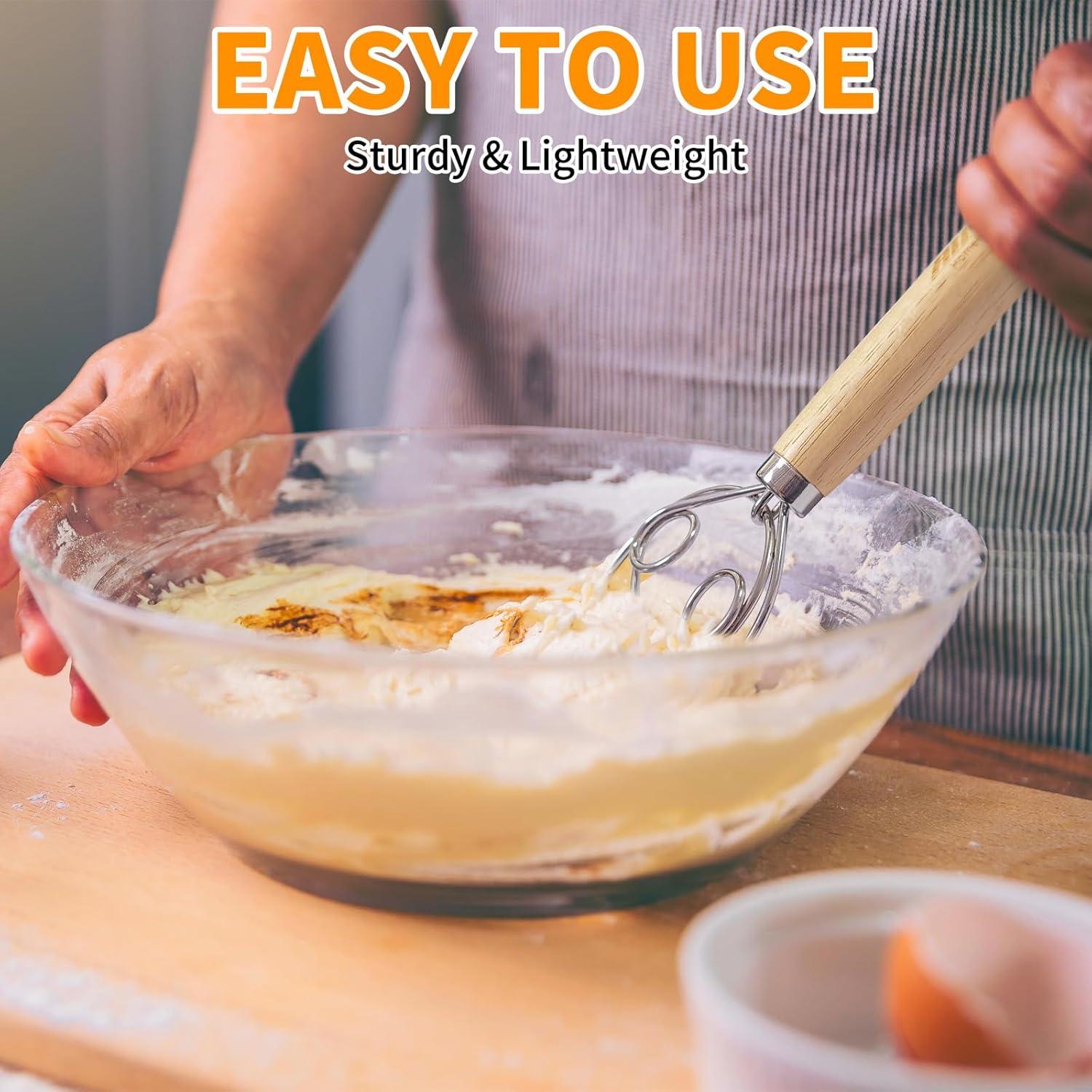 Batidor Danés de Masa ALLTOP - Acero Inoxidable 150g