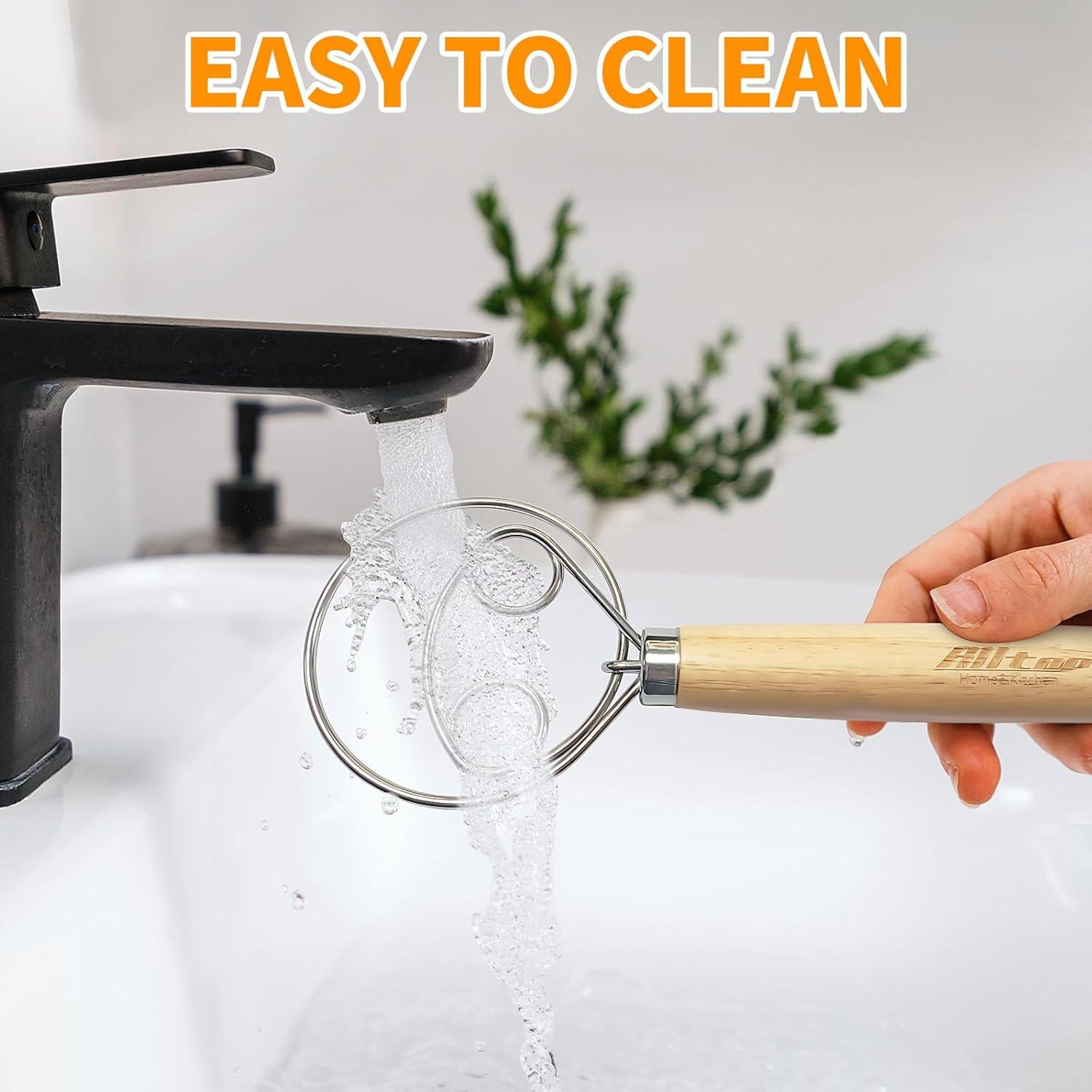 Batidor Danés de Masa ALLTOP - Acero Inoxidable 150g