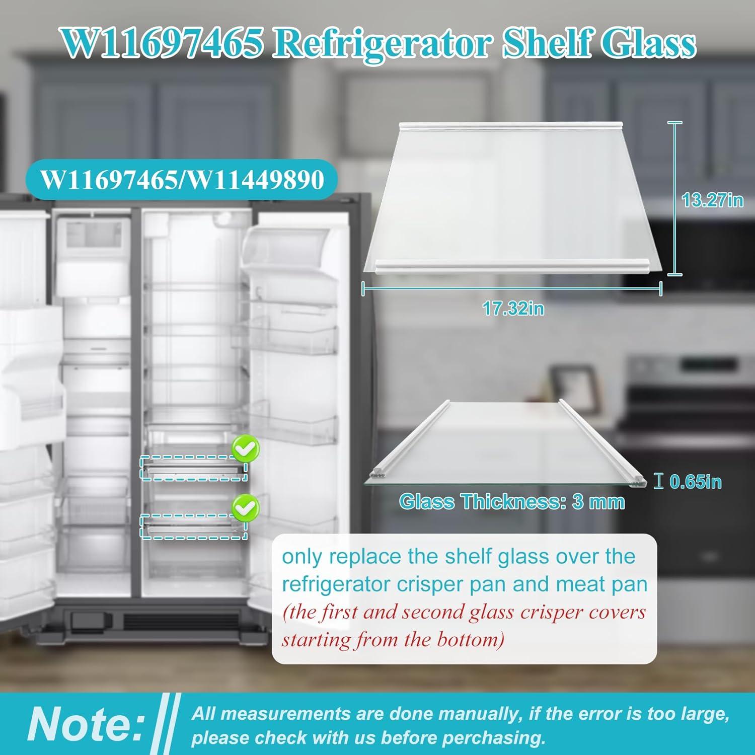 Cubierta de Cristal Crisper Garsoo W11697465 43.94x33.66cm