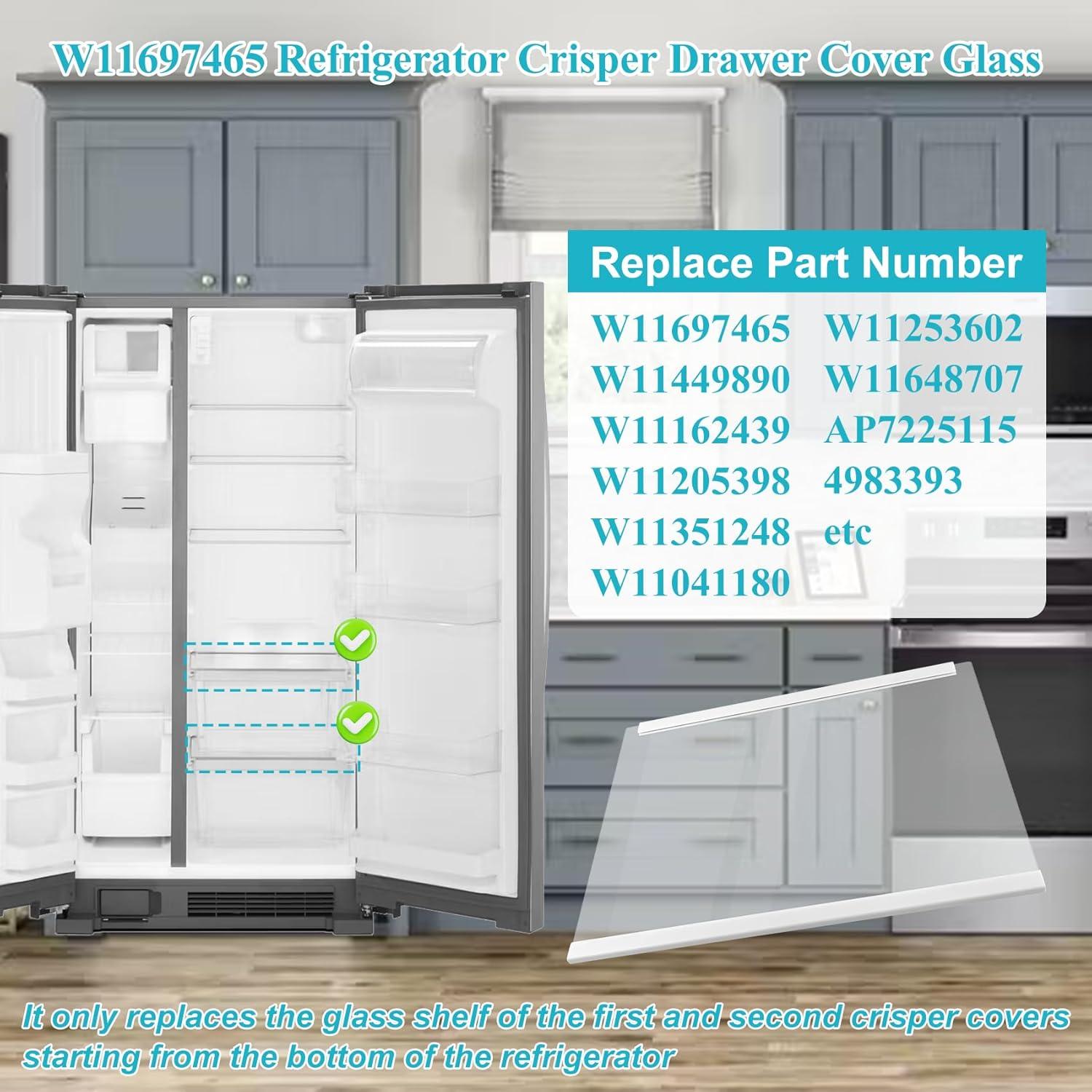 Cubierta de Cristal Crisper Garsoo W11697465 43.94x33.66cm